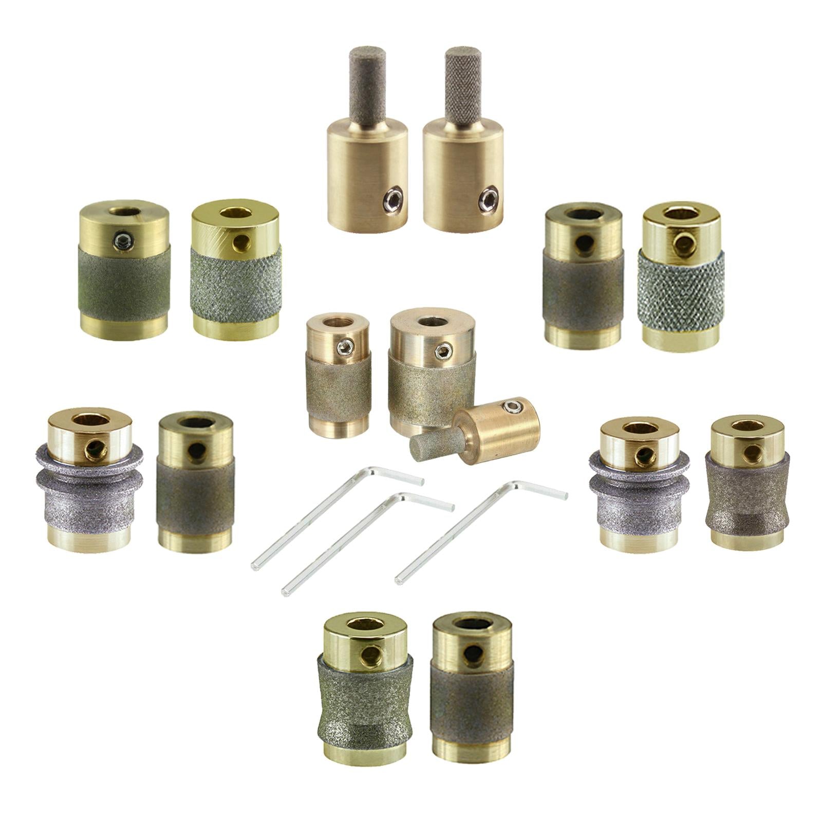 Stained Glass Diamond Grinder Bit Grinding Wheel for Glass Grinder Set A