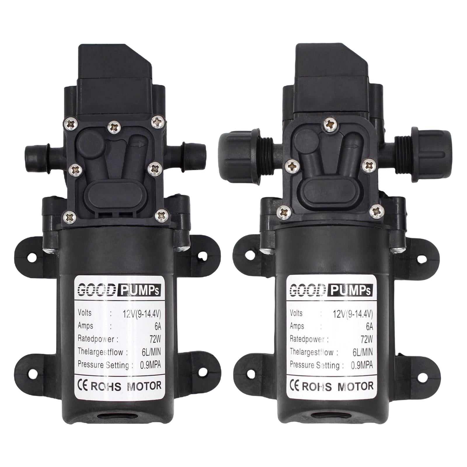 DC 12V Water Pump Self Priming Diaphragm Pressure Auto Switch Screw thread