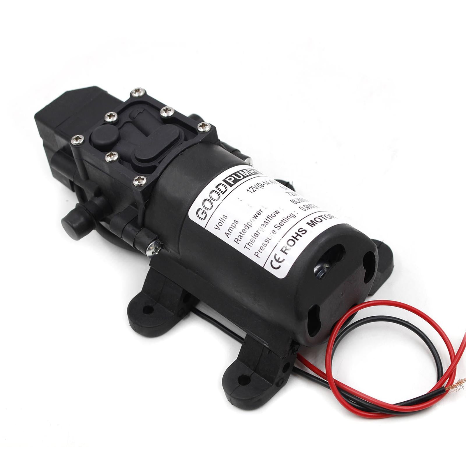 DC 12V Water Pump Self Priming Diaphragm Pressure Auto Switch straight