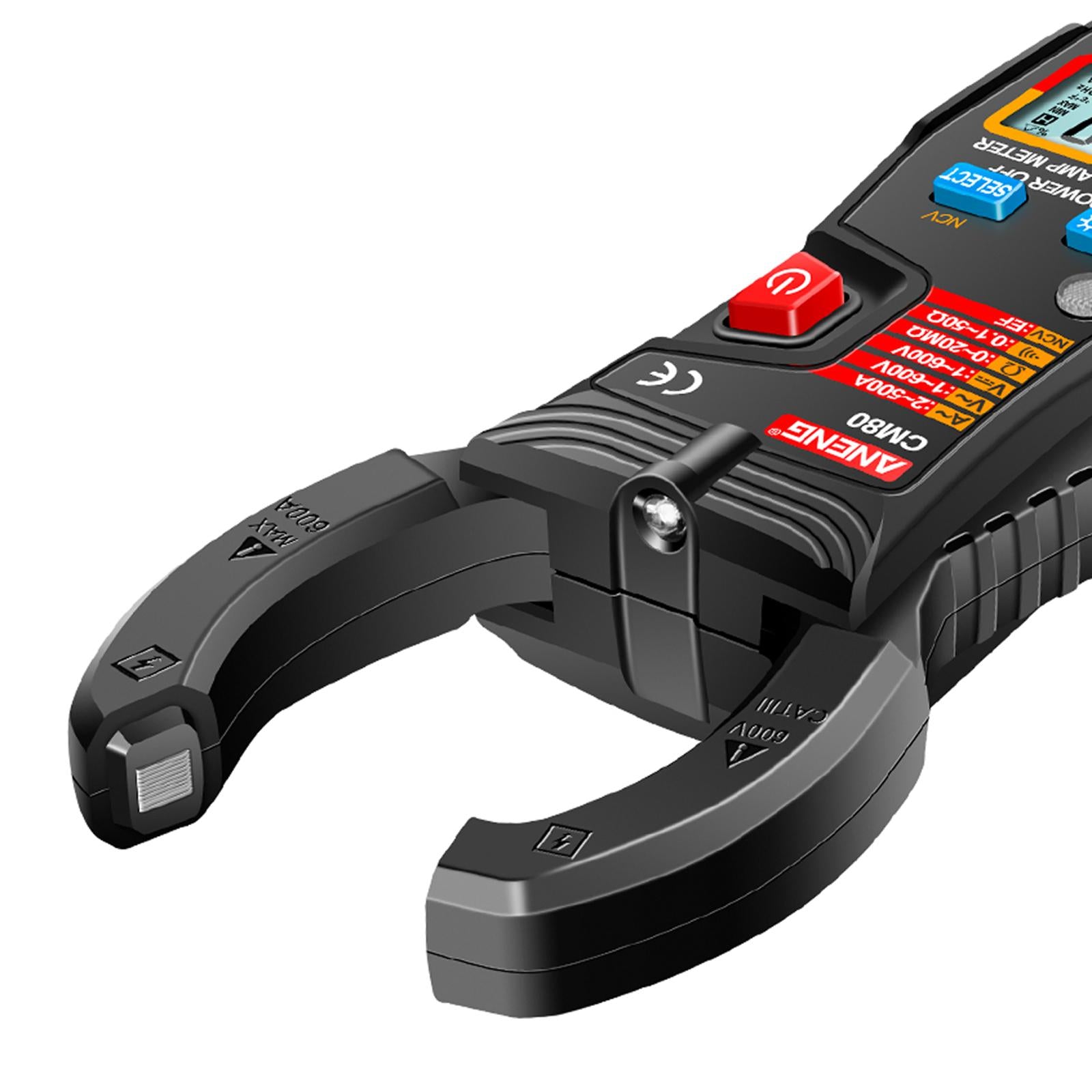 Professional Digital Clamp Meter Multimeter for Capacitance Diode Tester CM80 Black