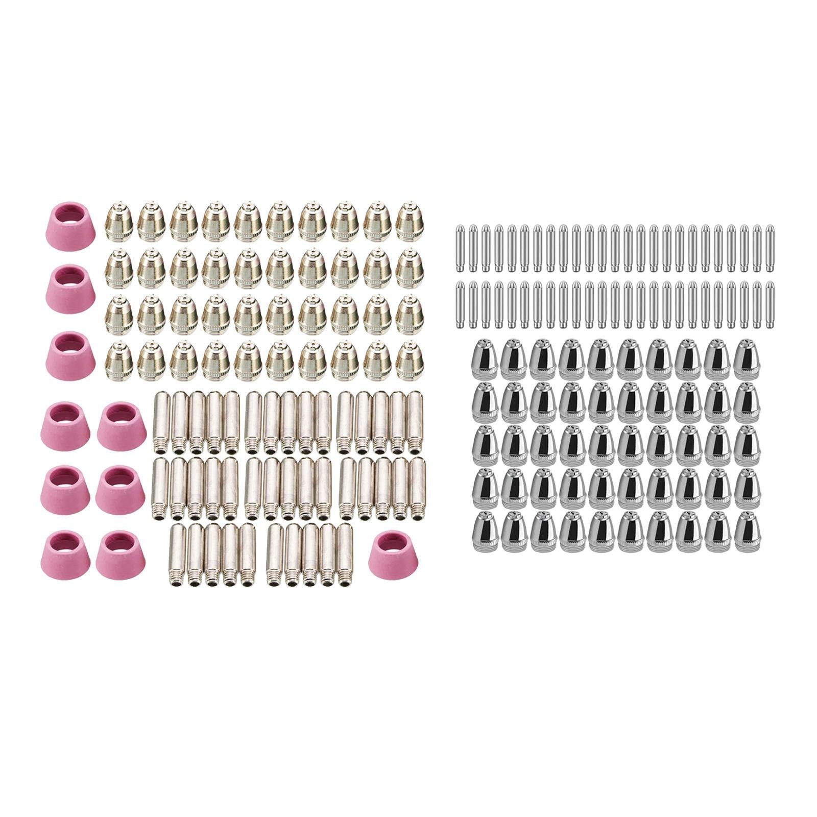 Plasma Electrode Nozzle Tip Copper for Ag60 Wsd60 Cutter Torch Replacement 90PCS