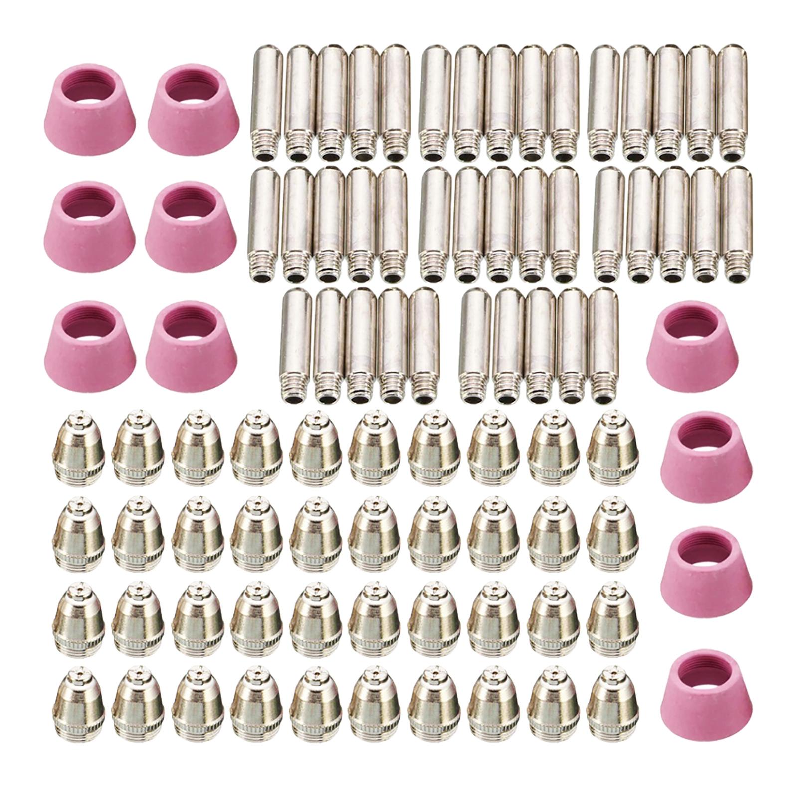 Plasma Electrode Nozzle Tip Copper for Ag60 Wsd60 Cutter Torch Replacement 90PCS