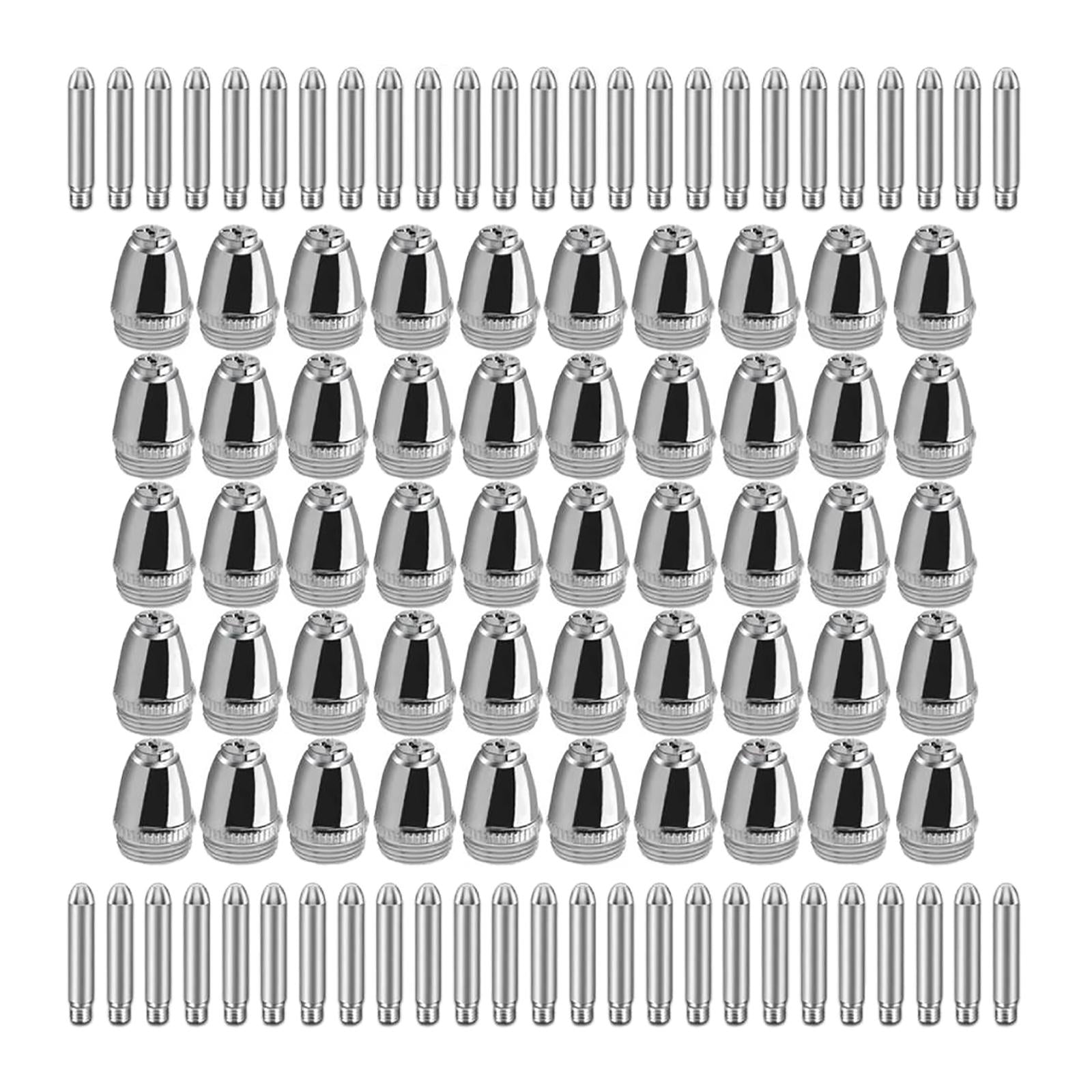 Plasma Electrode Nozzle Tip Copper for Ag60 Wsd60 Cutter Torch Replacement 100PCS