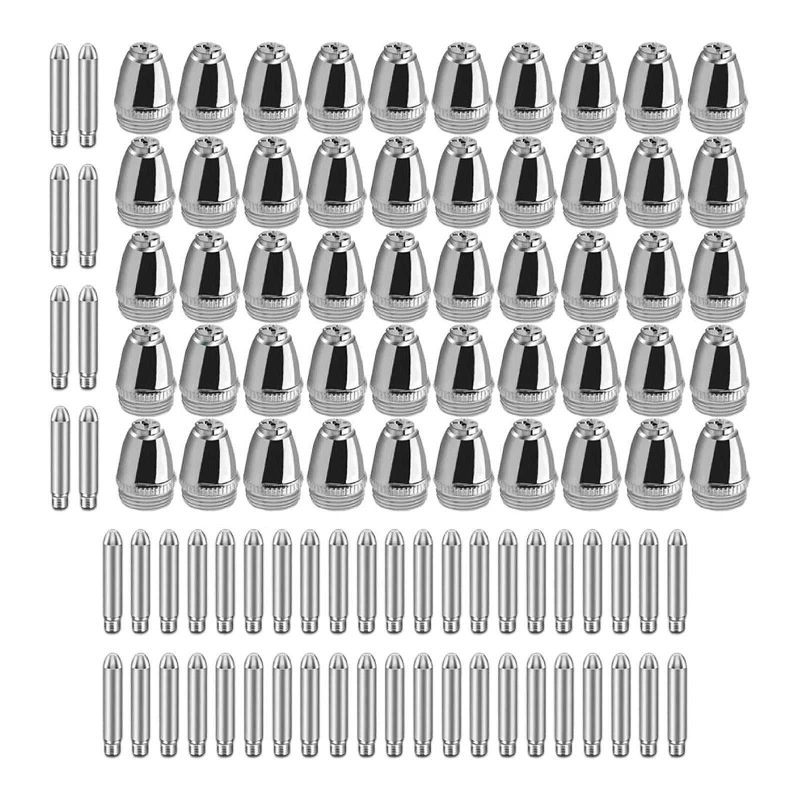 Plasma Electrode Nozzle Tip Copper for Ag60 Wsd60 Cutter Torch Replacement 100PCS