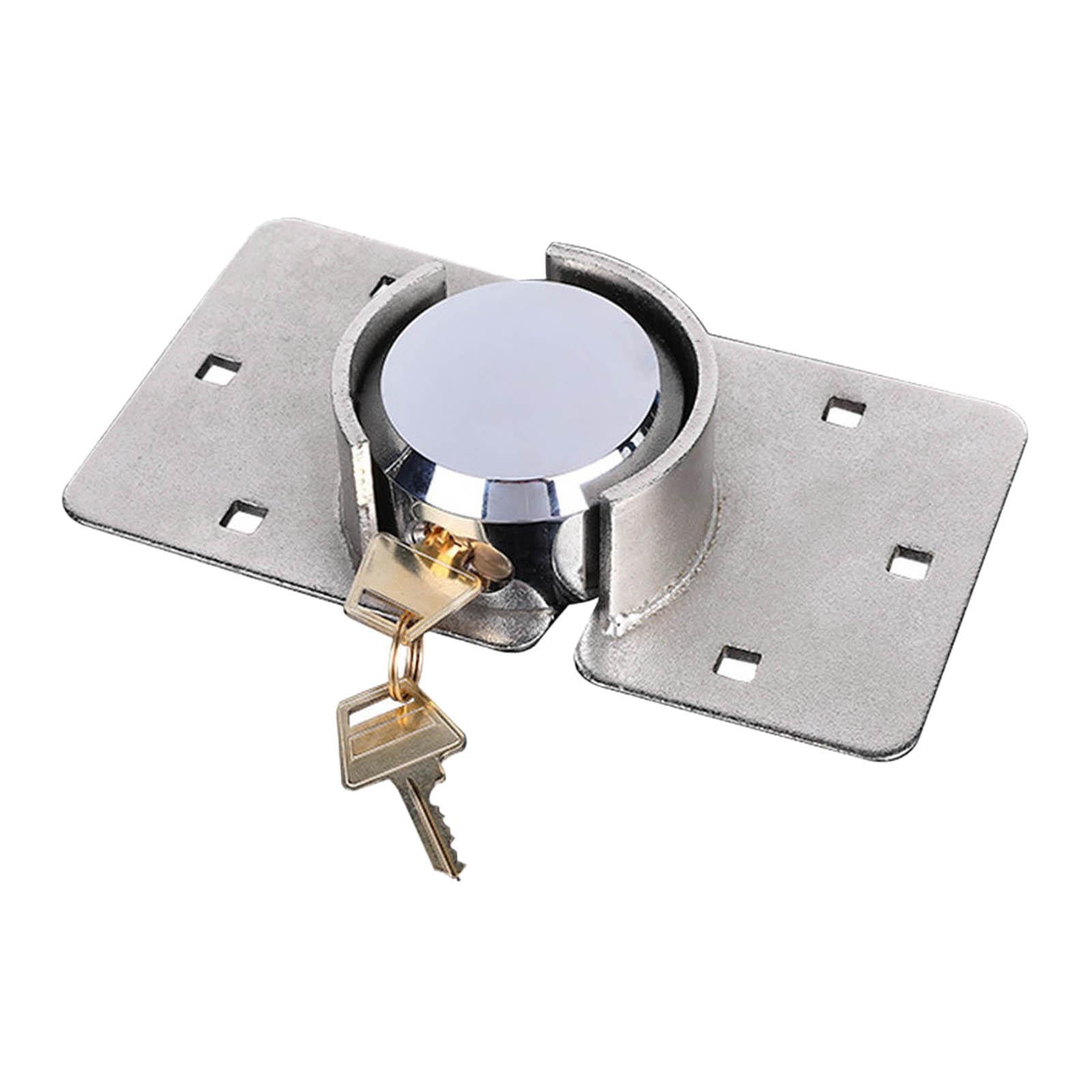Hidden Shackle Padlock Chrome Plated for Trucks Warehouse Commercial Vehicle