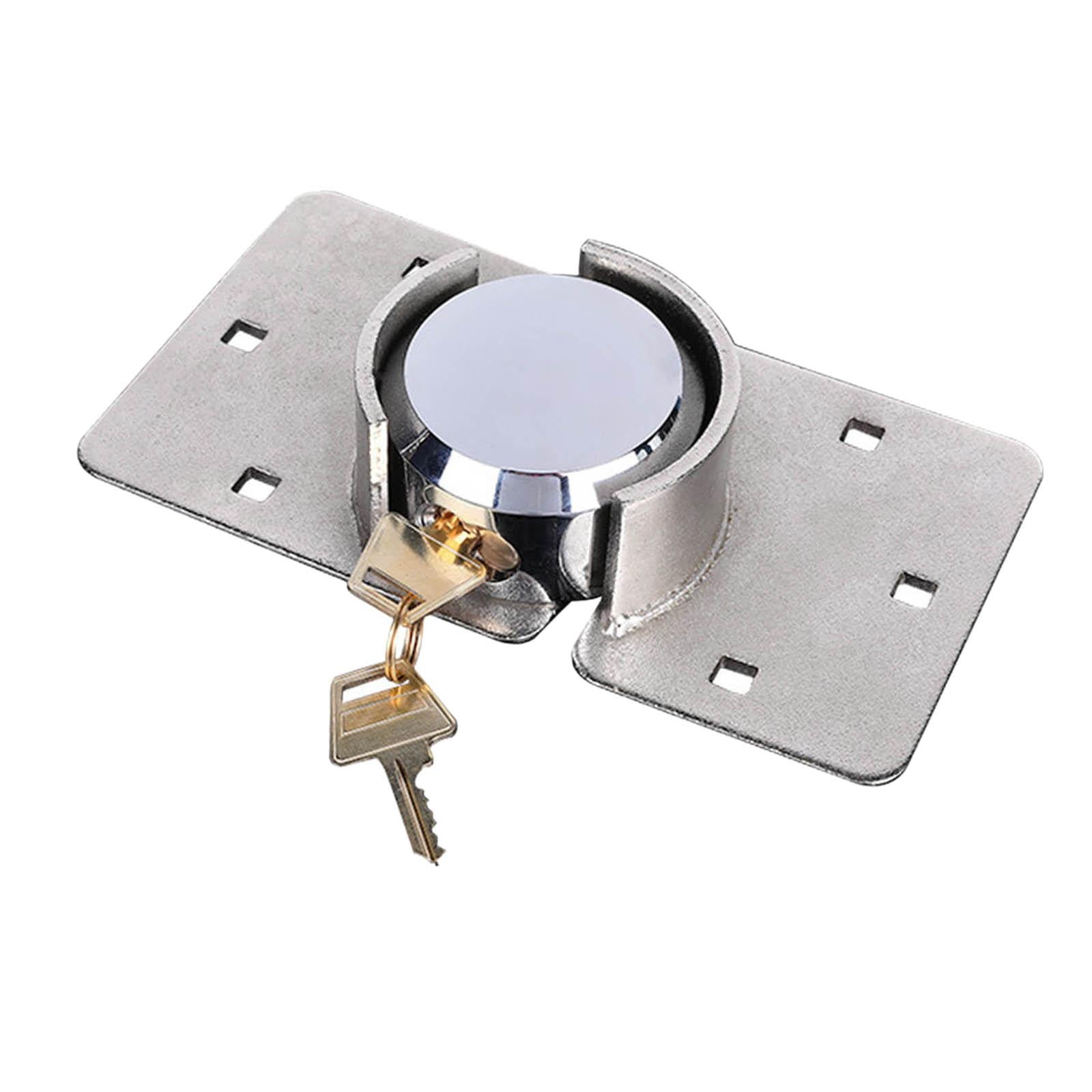 Hidden Shackle Padlock Chrome Plated for Trucks Warehouse Commercial Vehicle