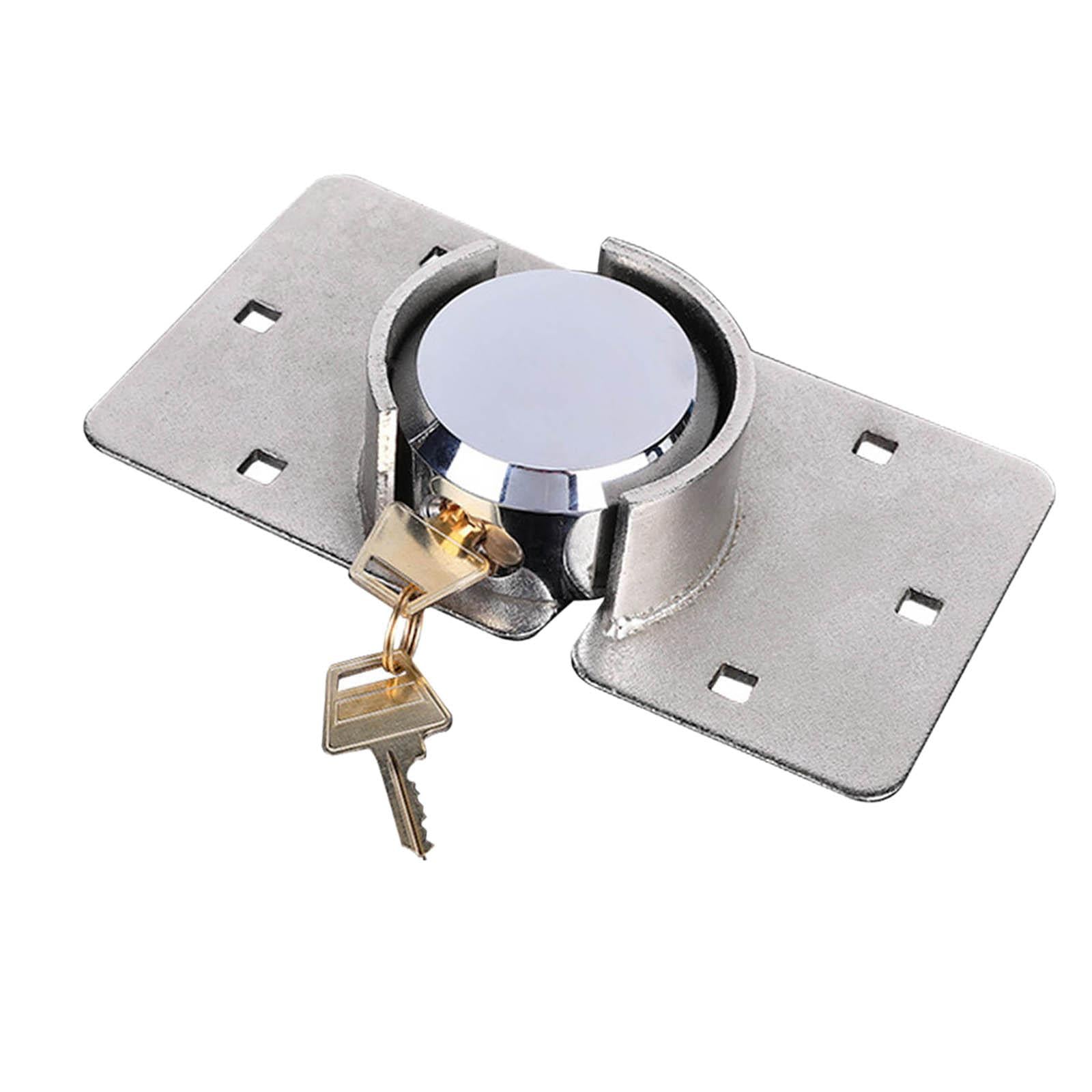 Hidden Shackle Padlock Chrome Plated for Trucks Warehouse Commercial Vehicle