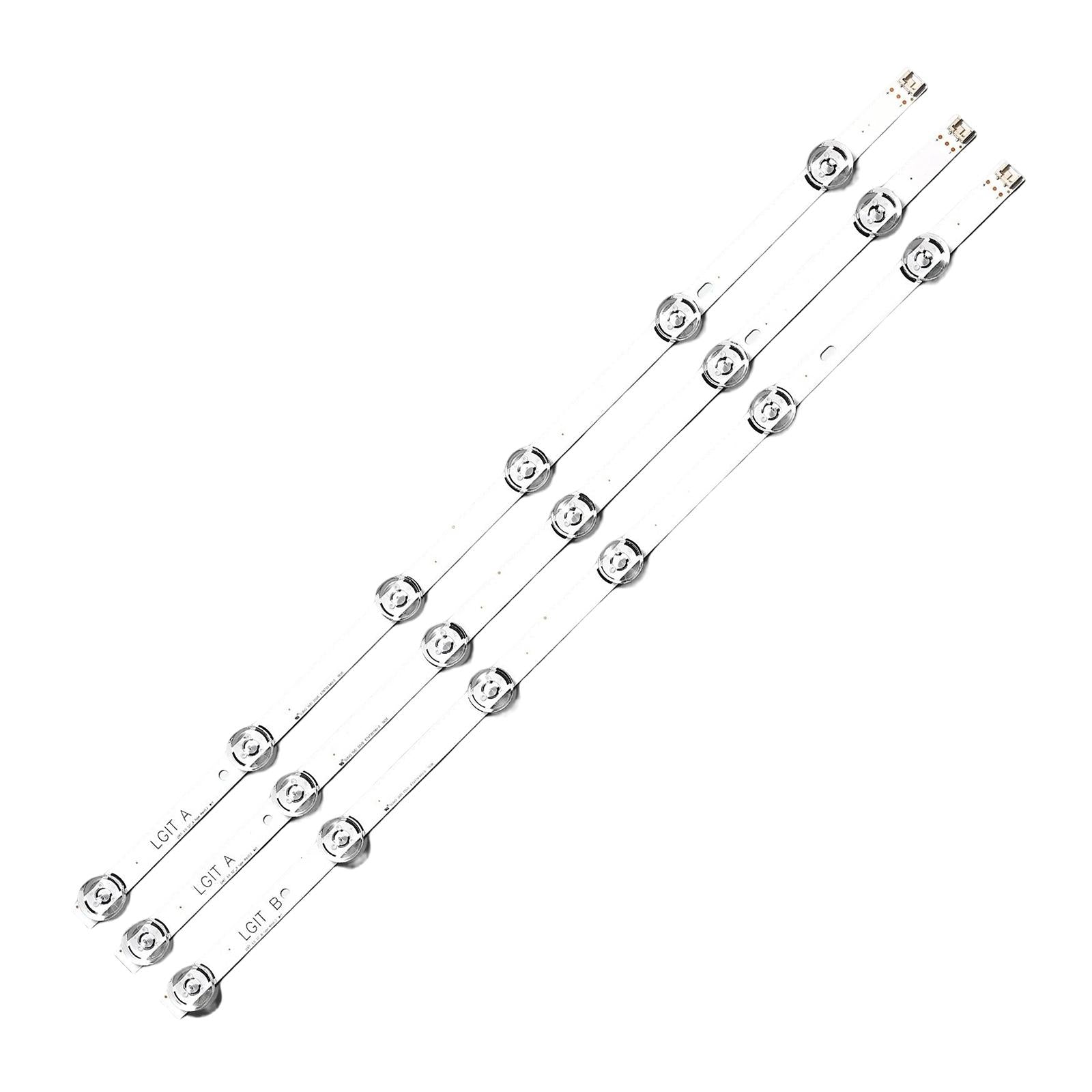 3x LED Strip Lights TV Accessories Television Replacement Parts for LG32