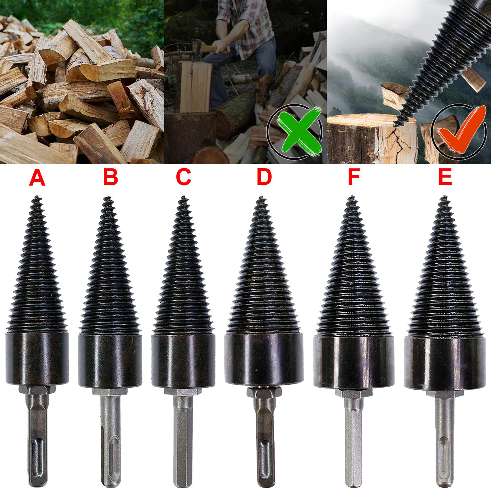Firewood Drill Bit Timber Breaking Chopper Bits Reamer Woodworking Tools 32mm Square Shaft