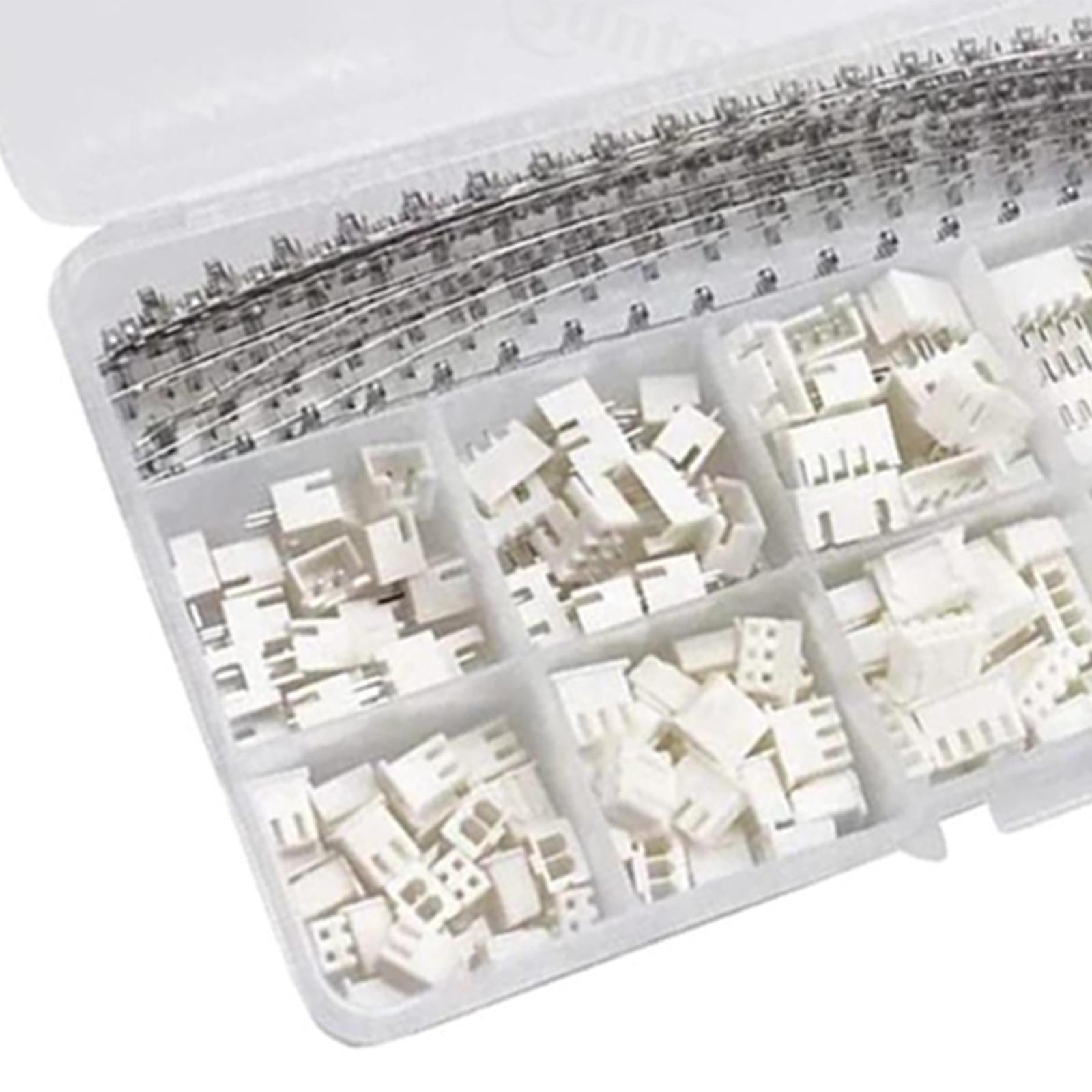 460 Pieces Jst Connector Kit Assortment for Motorcycle, Bike, Car, Boats XH2.54