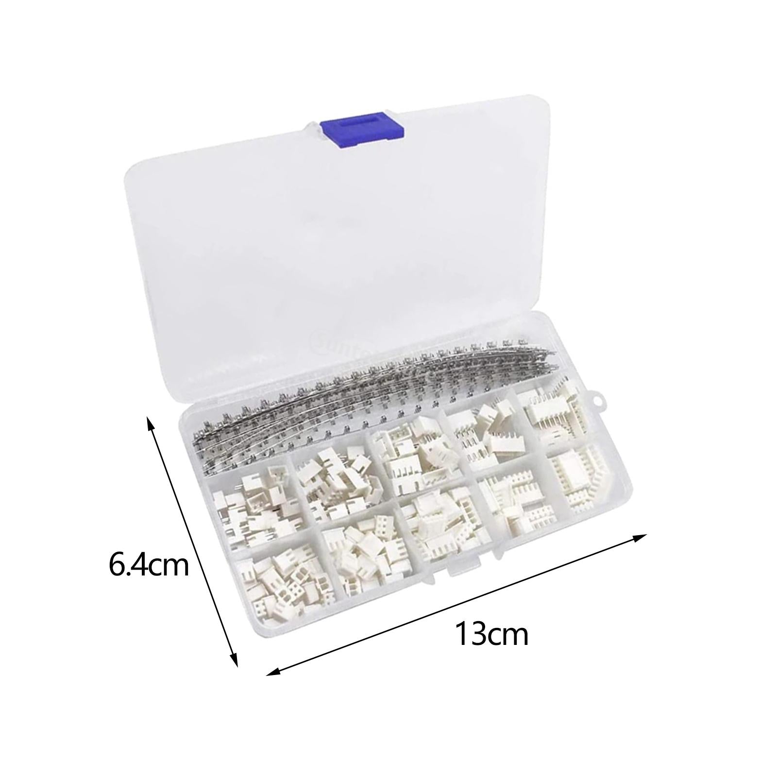 460 Pieces Jst Connector Kit Assortment for Motorcycle, Bike, Car, Boats XH2.54