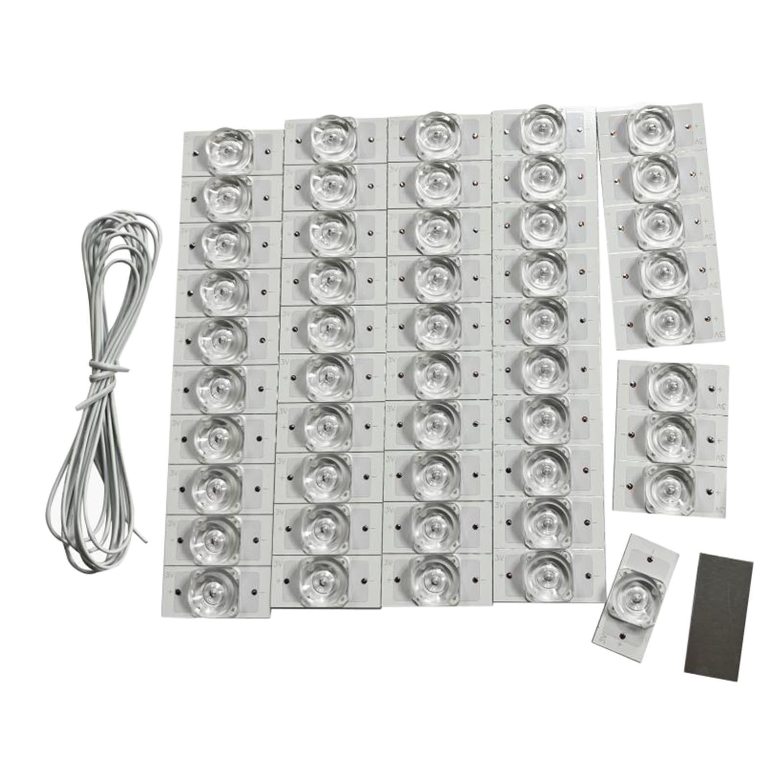SMD Lamp Beads LED Backlight Strip Parts Emitting for Video Indoor Lighting 50pcs with Line