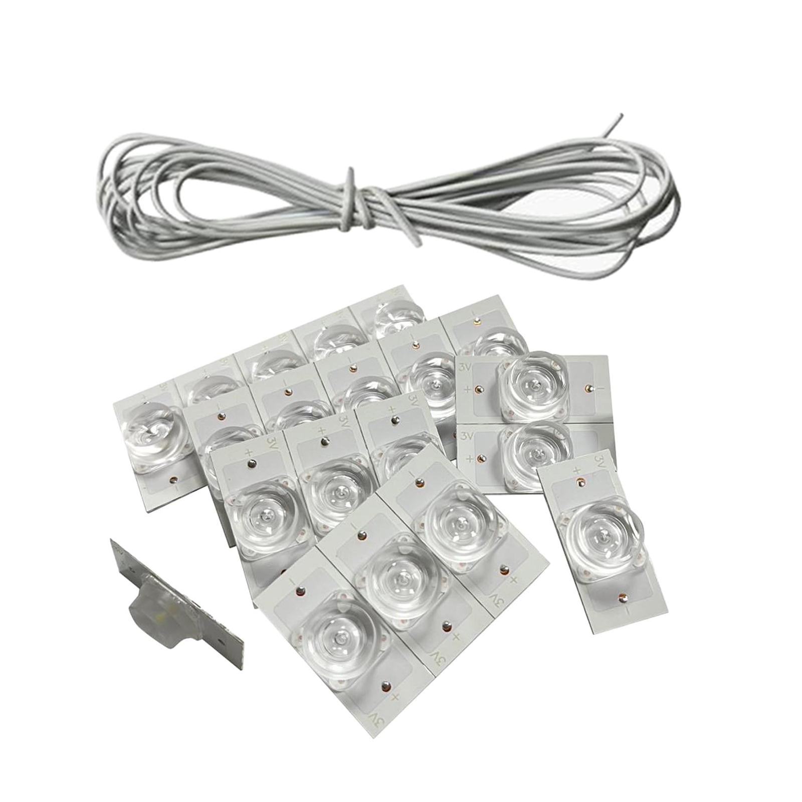 SMD Lamp Beads LED Backlight Strip Parts Emitting for Video Indoor Lighting 20pcs with Line