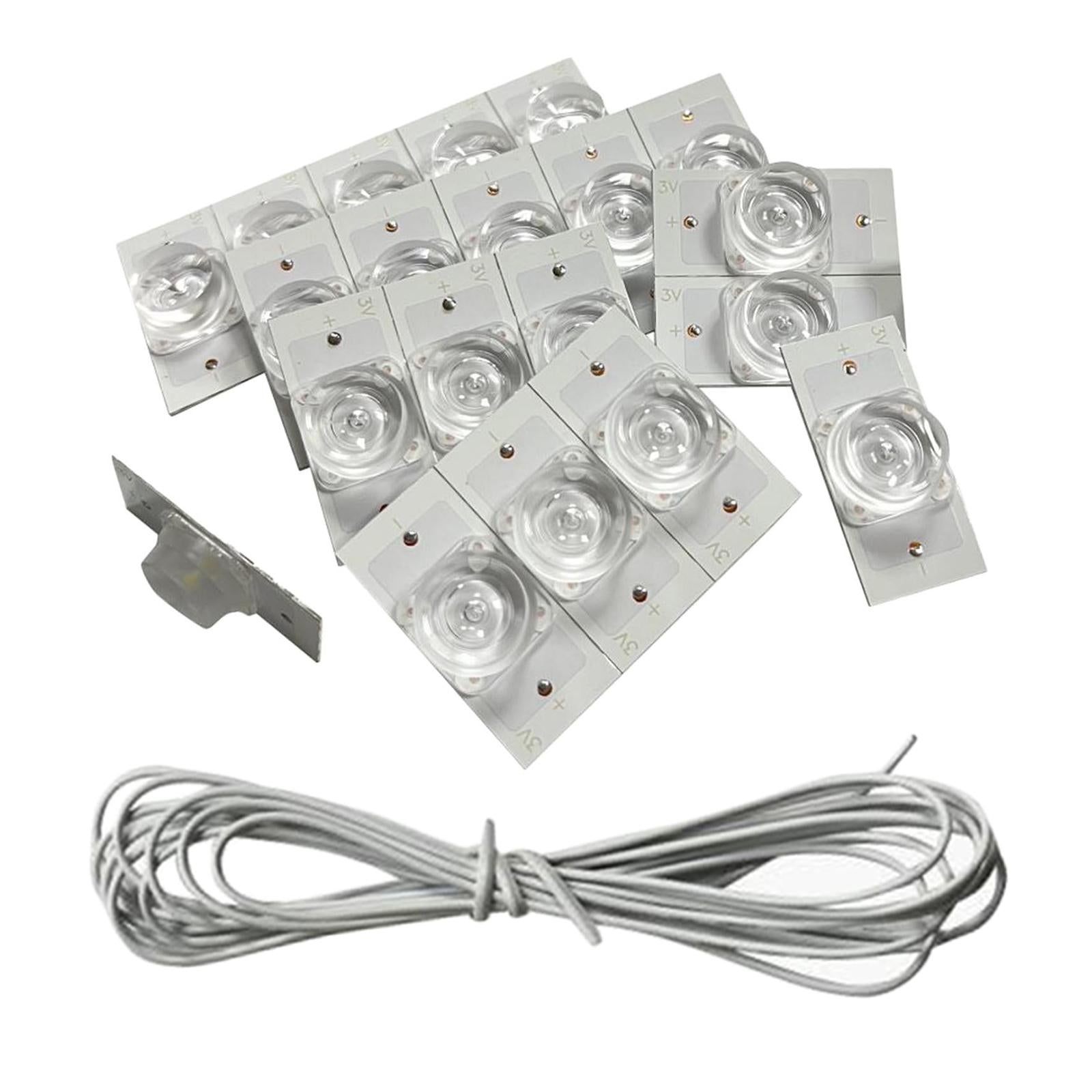 SMD Lamp Beads LED Backlight Strip Parts Emitting for Video Indoor Lighting 20pcs with Line