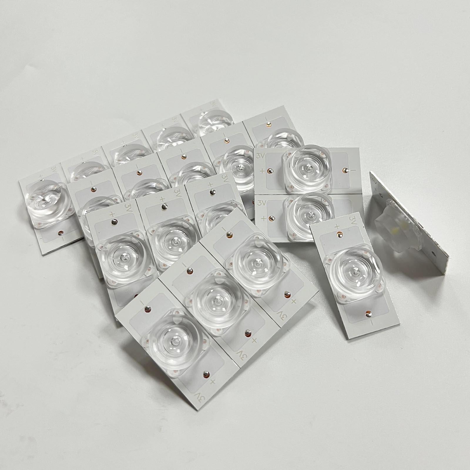 SMD Lamp Beads LED Backlight Strip Parts Emitting for Video Indoor Lighting 20pcs with Line