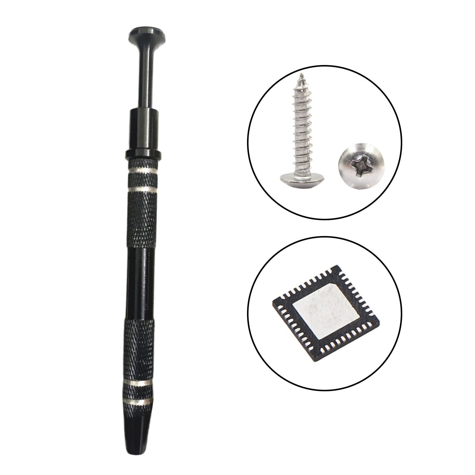 4 Claw Pick Up Tool Electronic Repair Tools for Small Parts Diamond Black