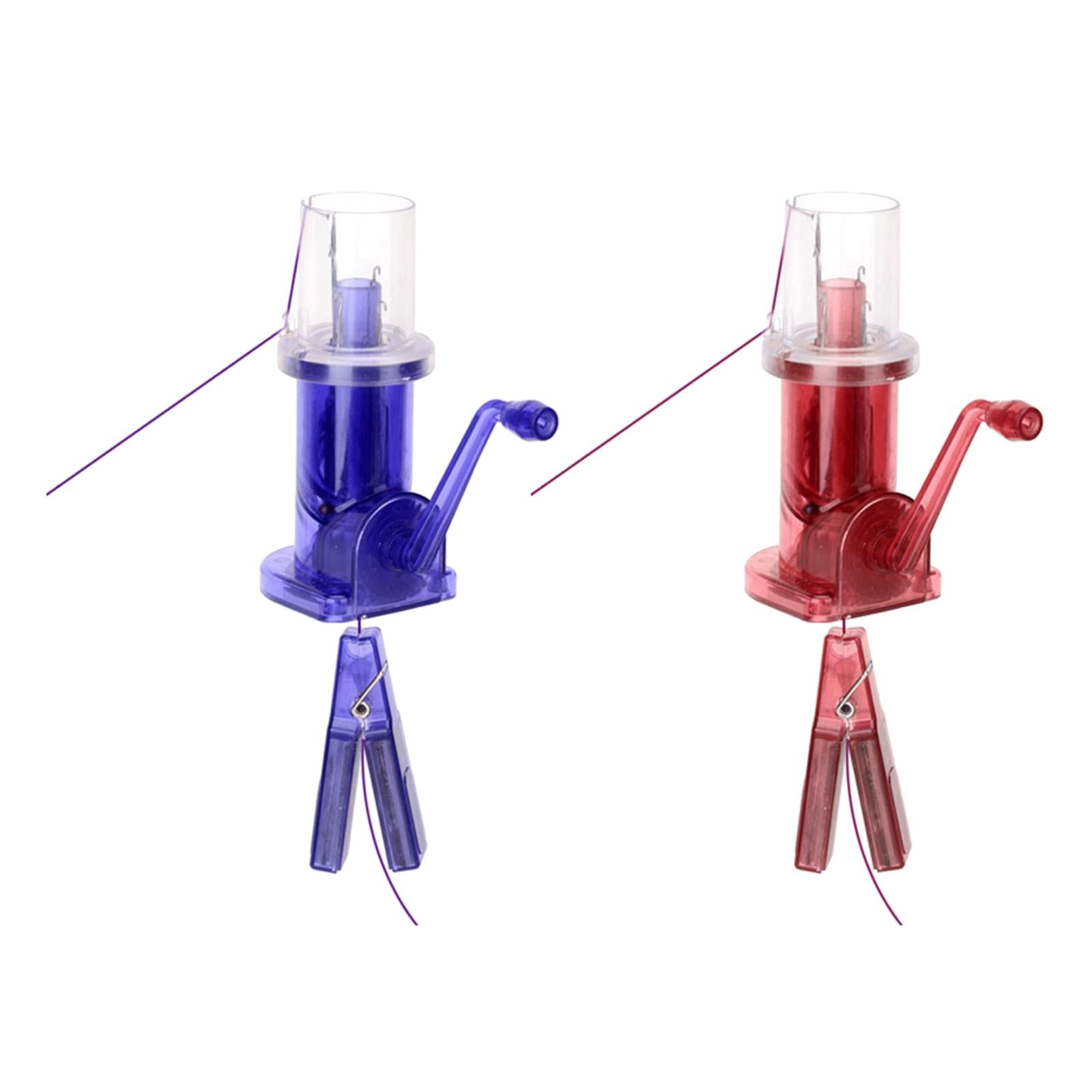 Manual Knitting Machine for Fishtail Button Knots Spiral Loop Knots Blue