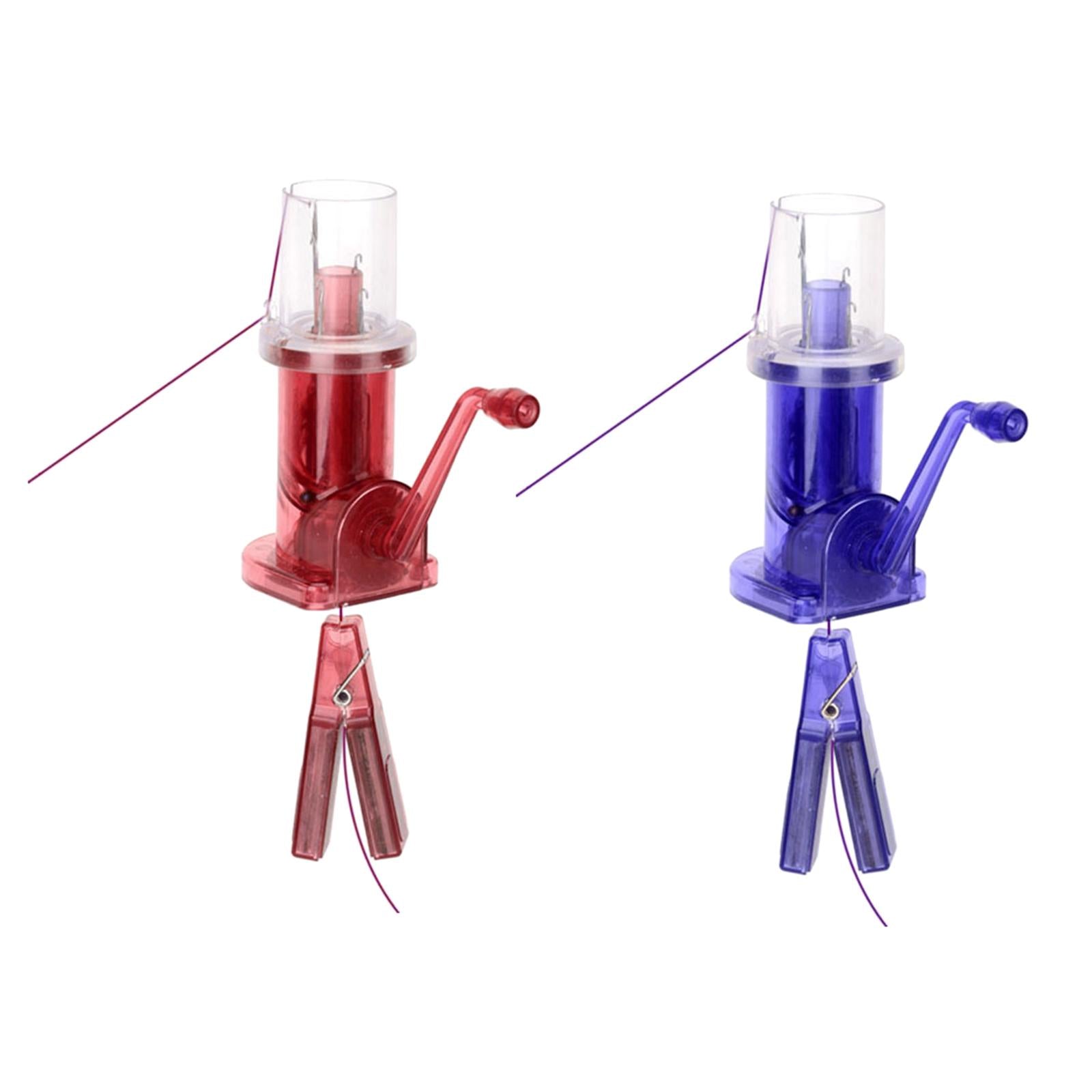 Manual Knitting Machine for Fishtail Button Knots Spiral Loop Knots Blue