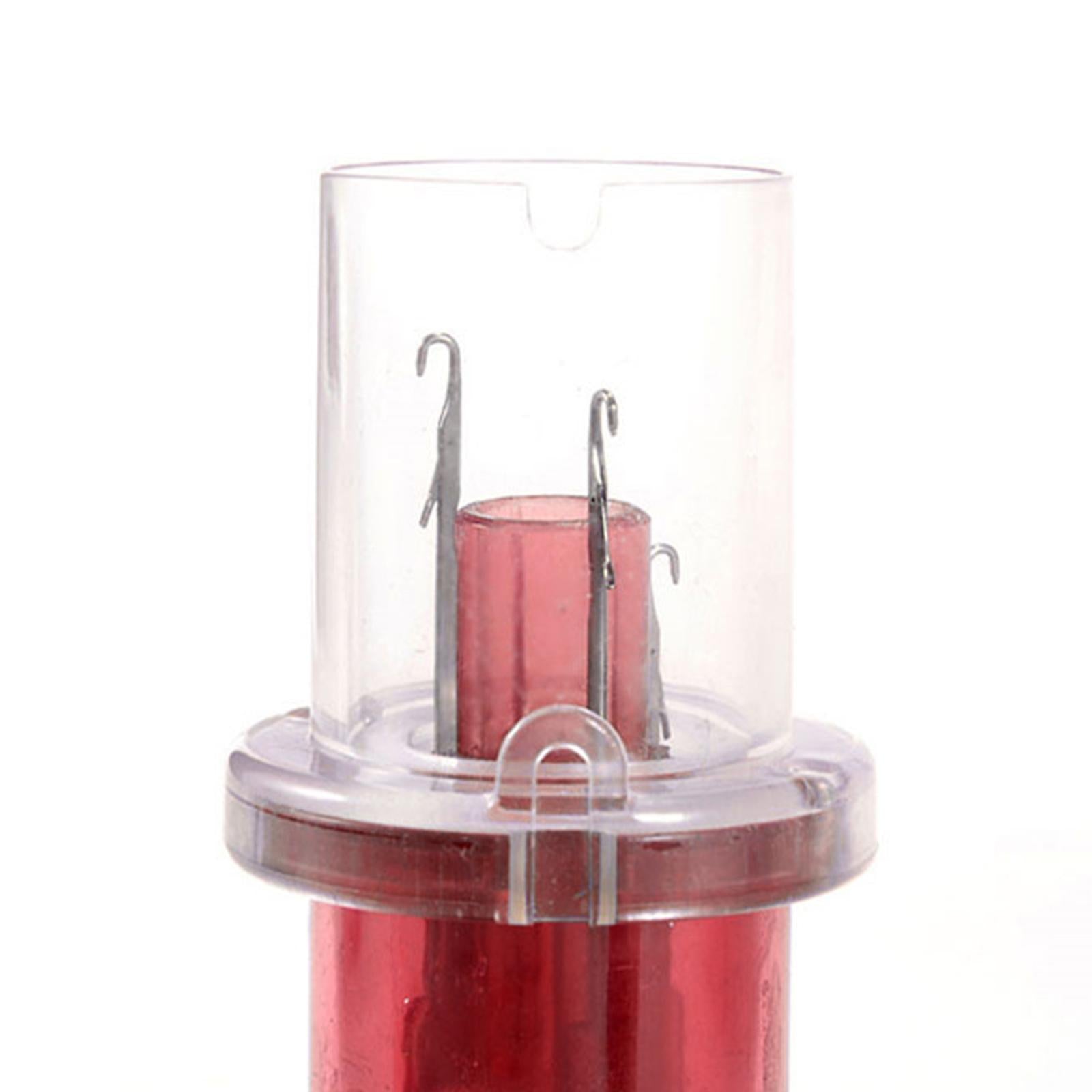 Manual Knitting Machine for Fishtail Button Knots Spiral Loop Knots Pink