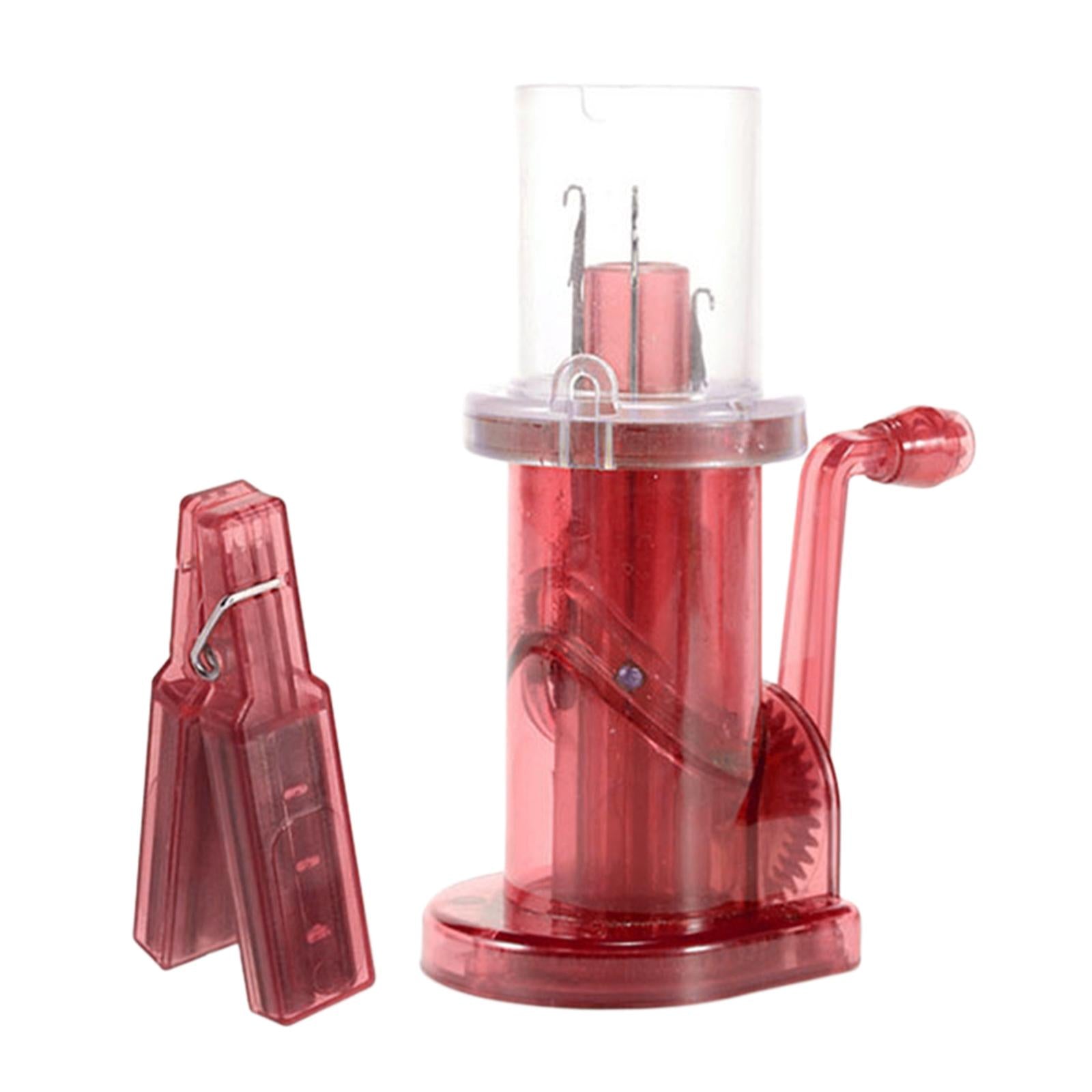 Manual Knitting Machine for Fishtail Button Knots Spiral Loop Knots Pink