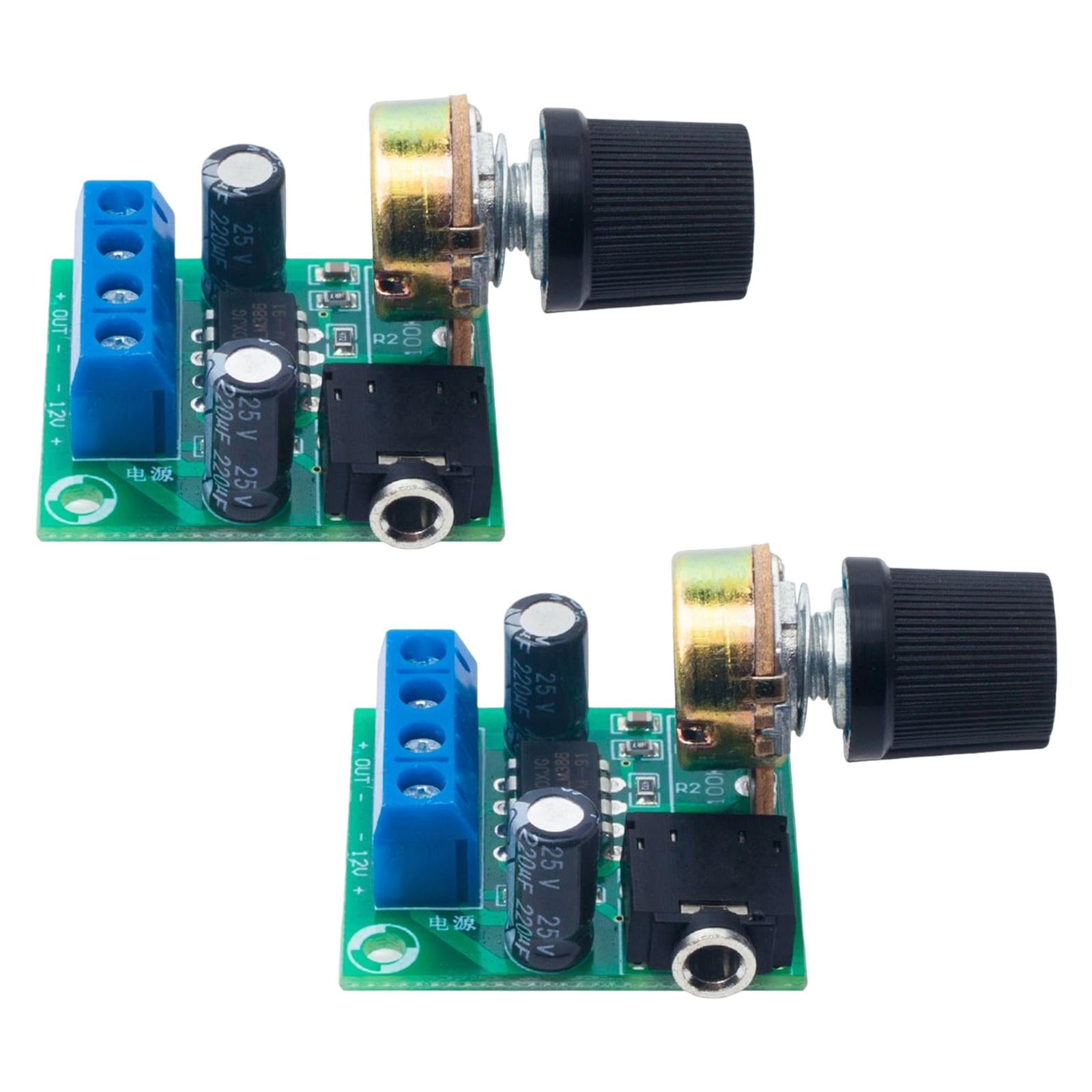 2Pcs LM386 Amplifier Board Volume Control for Speaker Sound System DIY