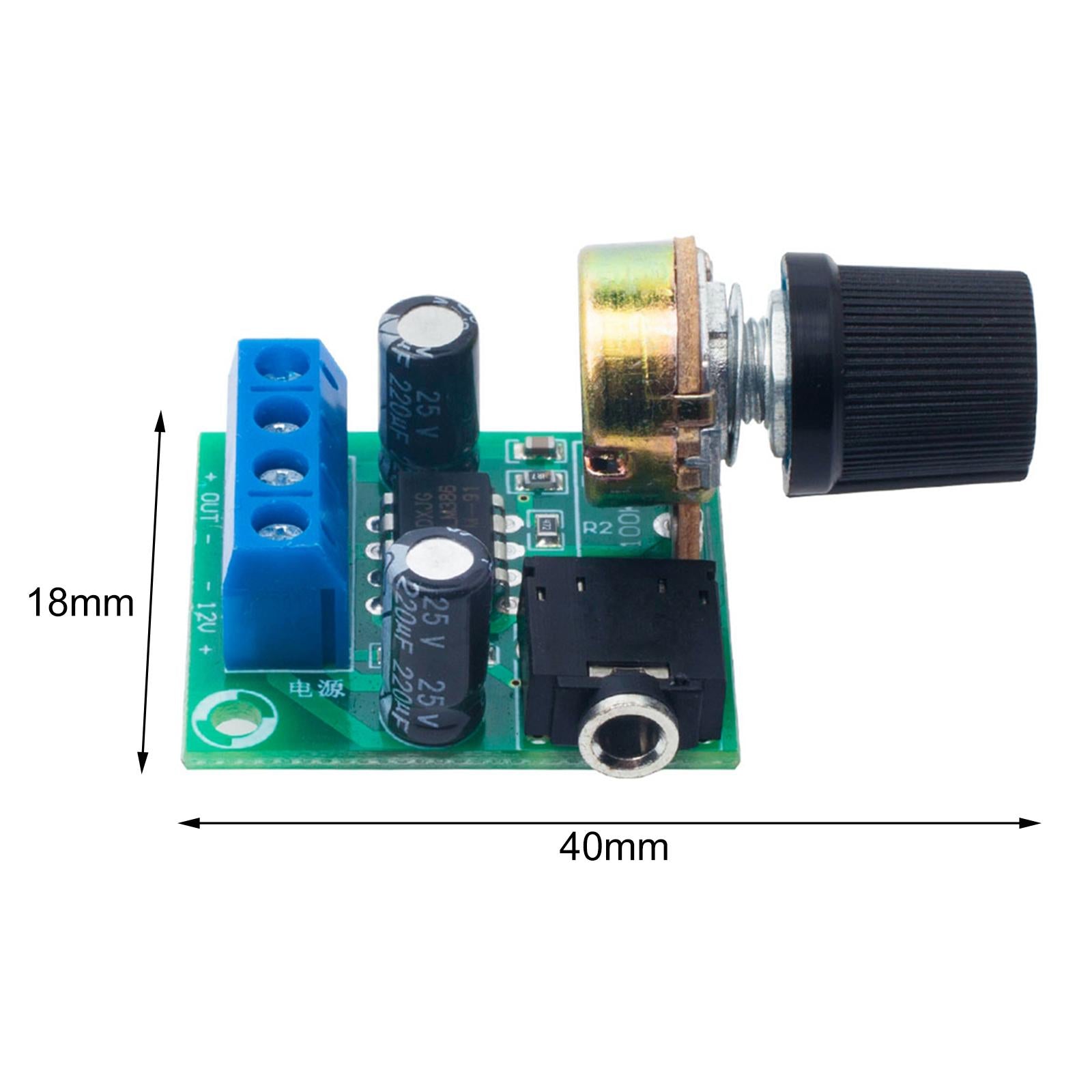 2Pcs LM386 Amplifier Board Volume Control for Speaker Sound System DIY