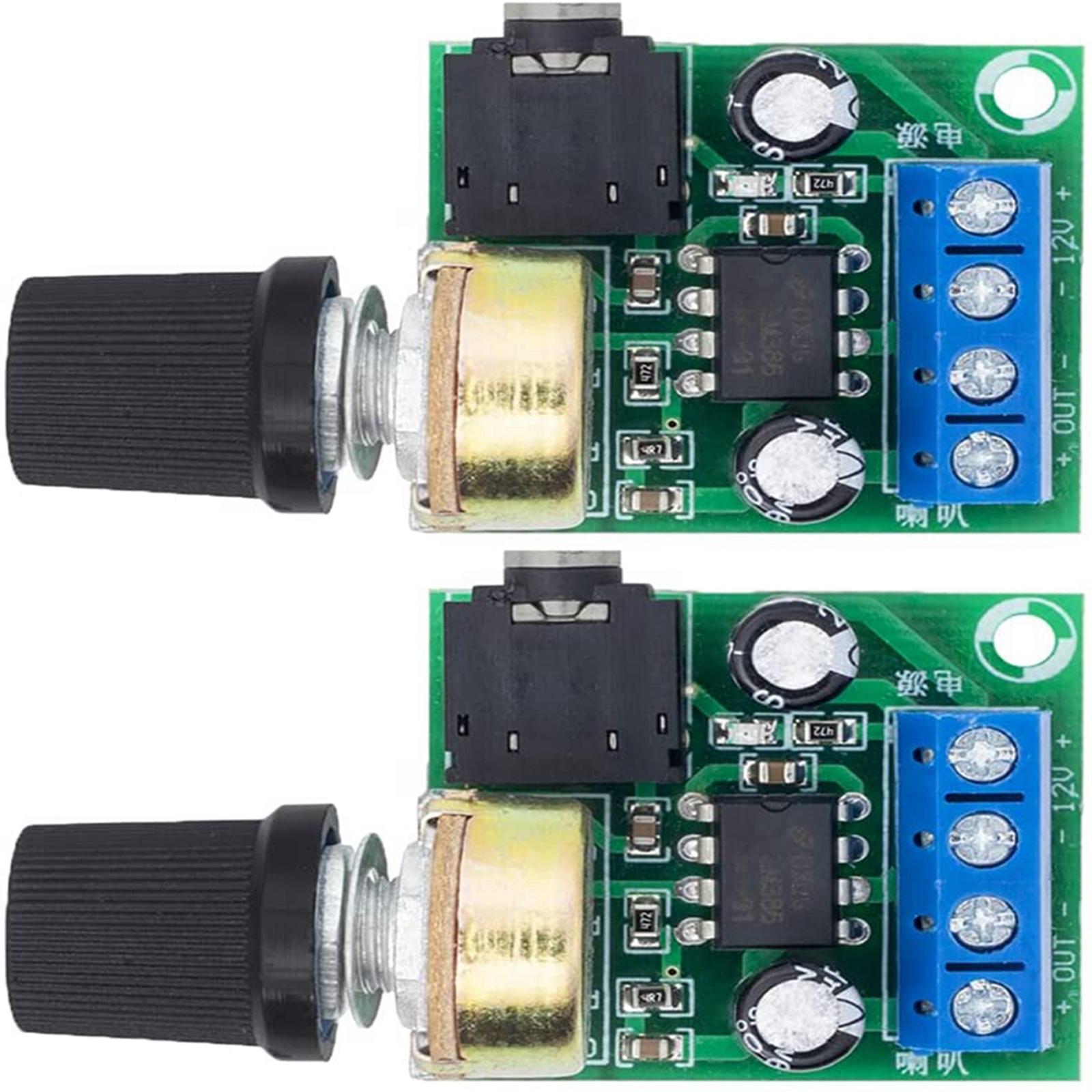 2Pcs LM386 Amplifier Board Volume Control for Speaker Sound System DIY