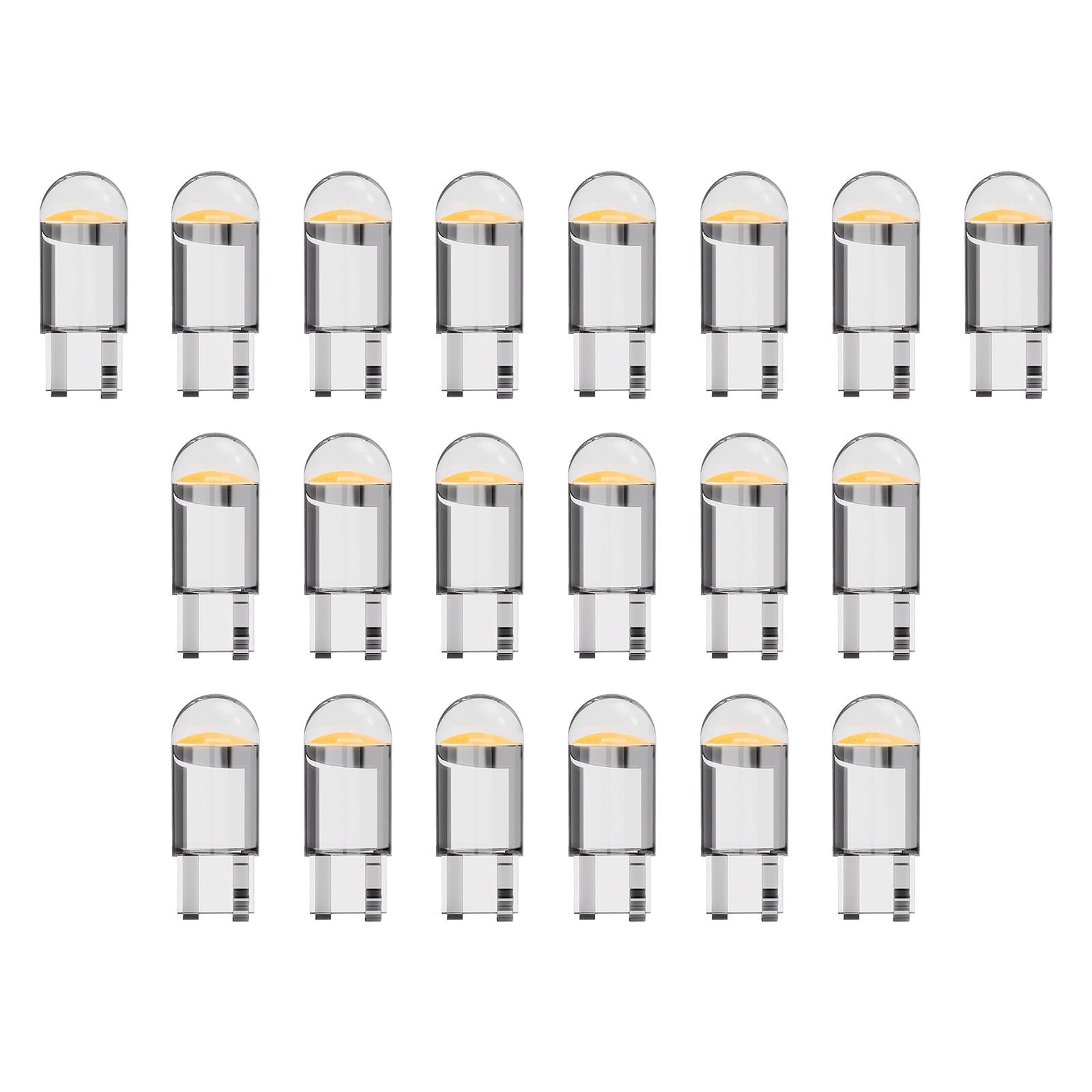 20Pcs LED Car Bulbs Auto Interior Bulbs Parts for Door Courtesy Yellow