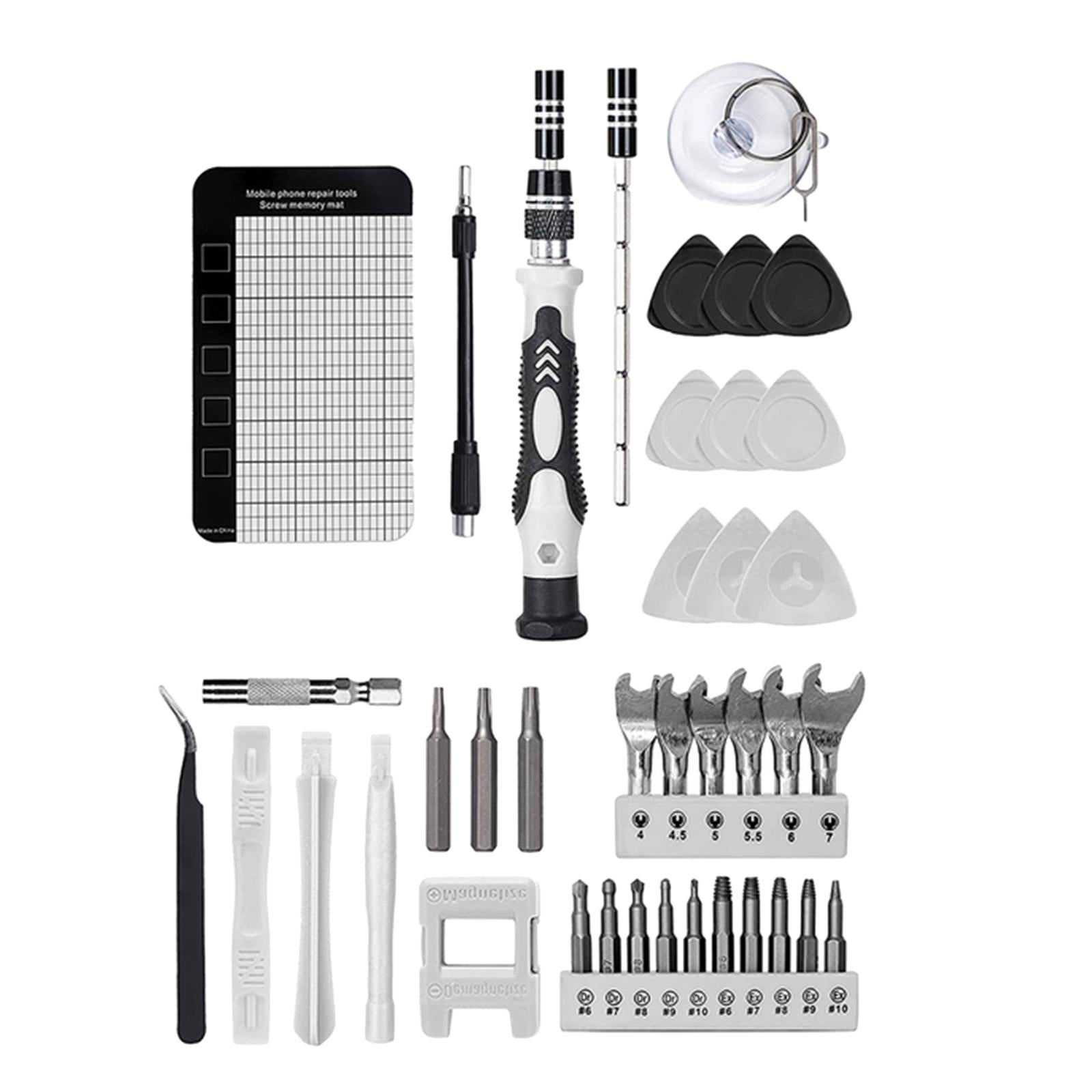 138 in 1 Screwdriver Kit Repair Tool Kits with Case for Cellphone DIY Laptop Black
