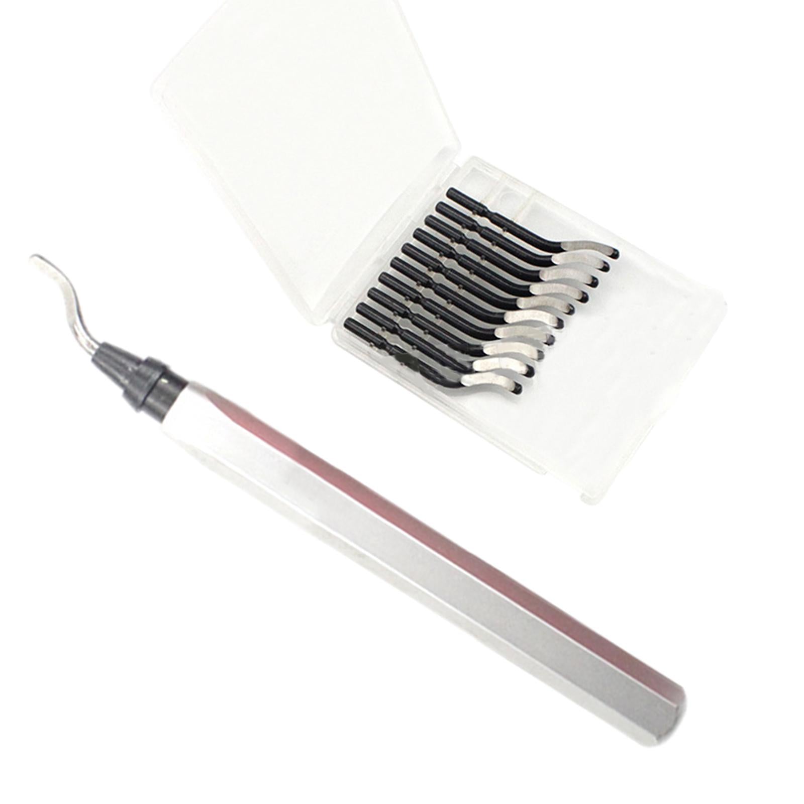 Deburring Tool Chamfering and Trimming Tool with Router Bit for Iron Silver