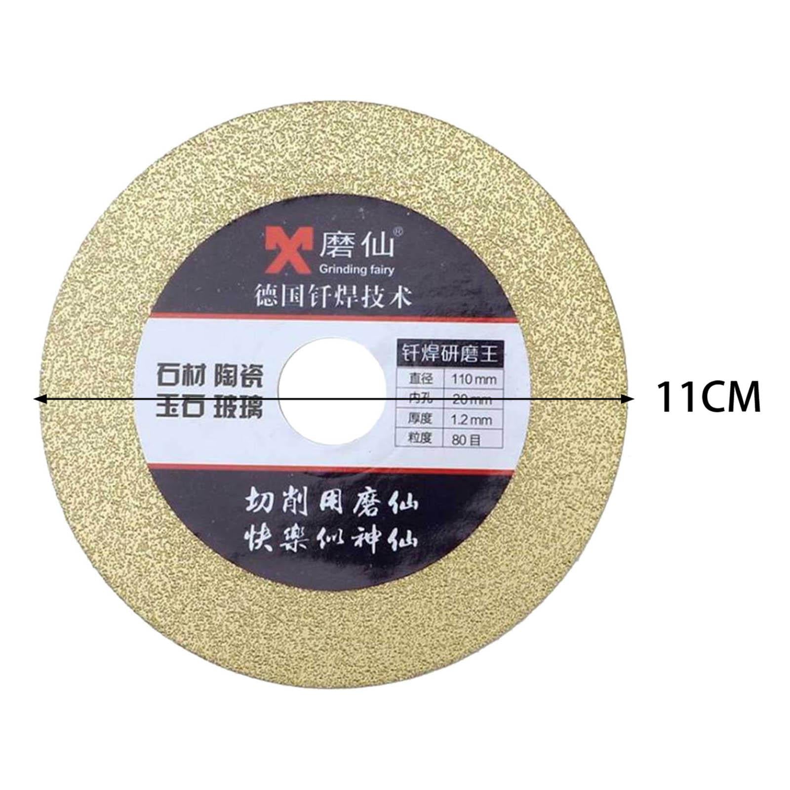 110mm Diamond Disc Grinder Cutting Disc for Concrete Glasses 80 Grit