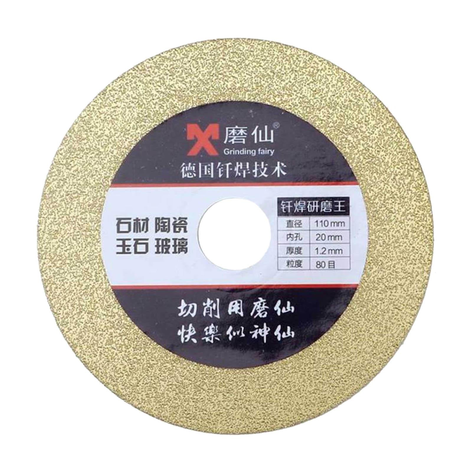 110mm Diamond Disc Grinder Cutting Disc for Concrete Glasses 80 Grit