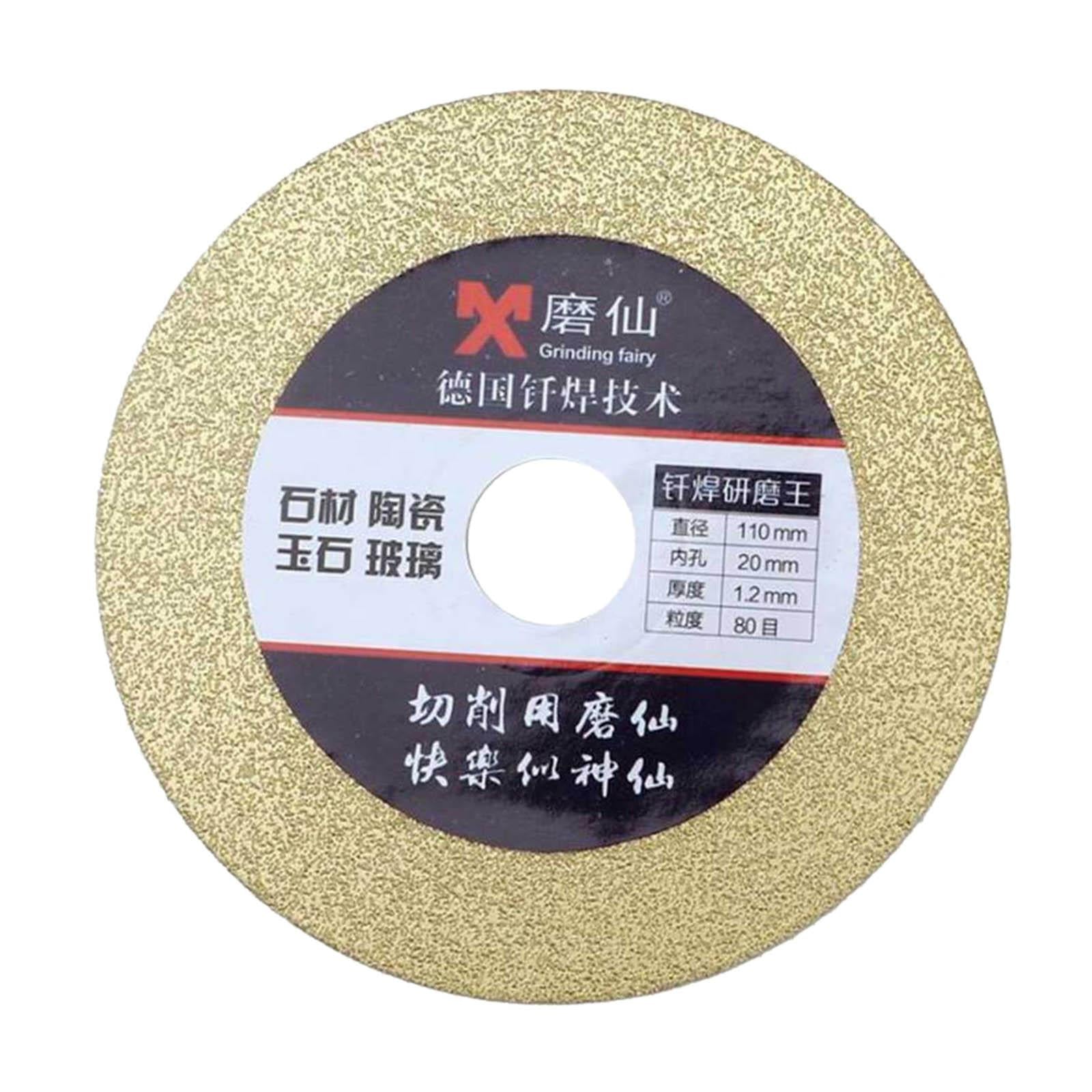 110mm Diamond Disc Grinder Cutting Disc for Concrete Glasses 80 Grit