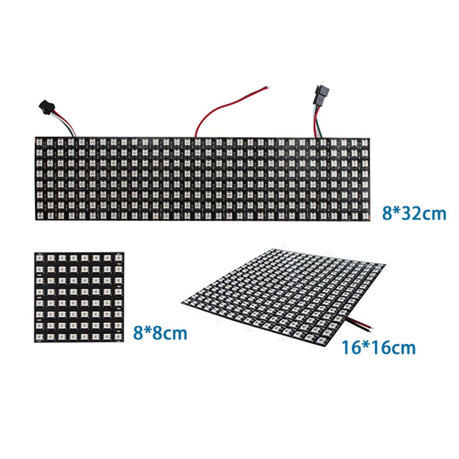 LED Pixels Matrix Panel WS2812B RGB Digital Image Video Text Display 8x8cm