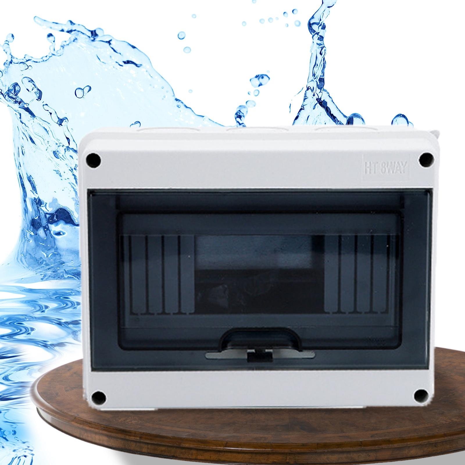 IP66 Waterproof Electrical Distribution Enclosure Outdoor Panel Box 8 Way