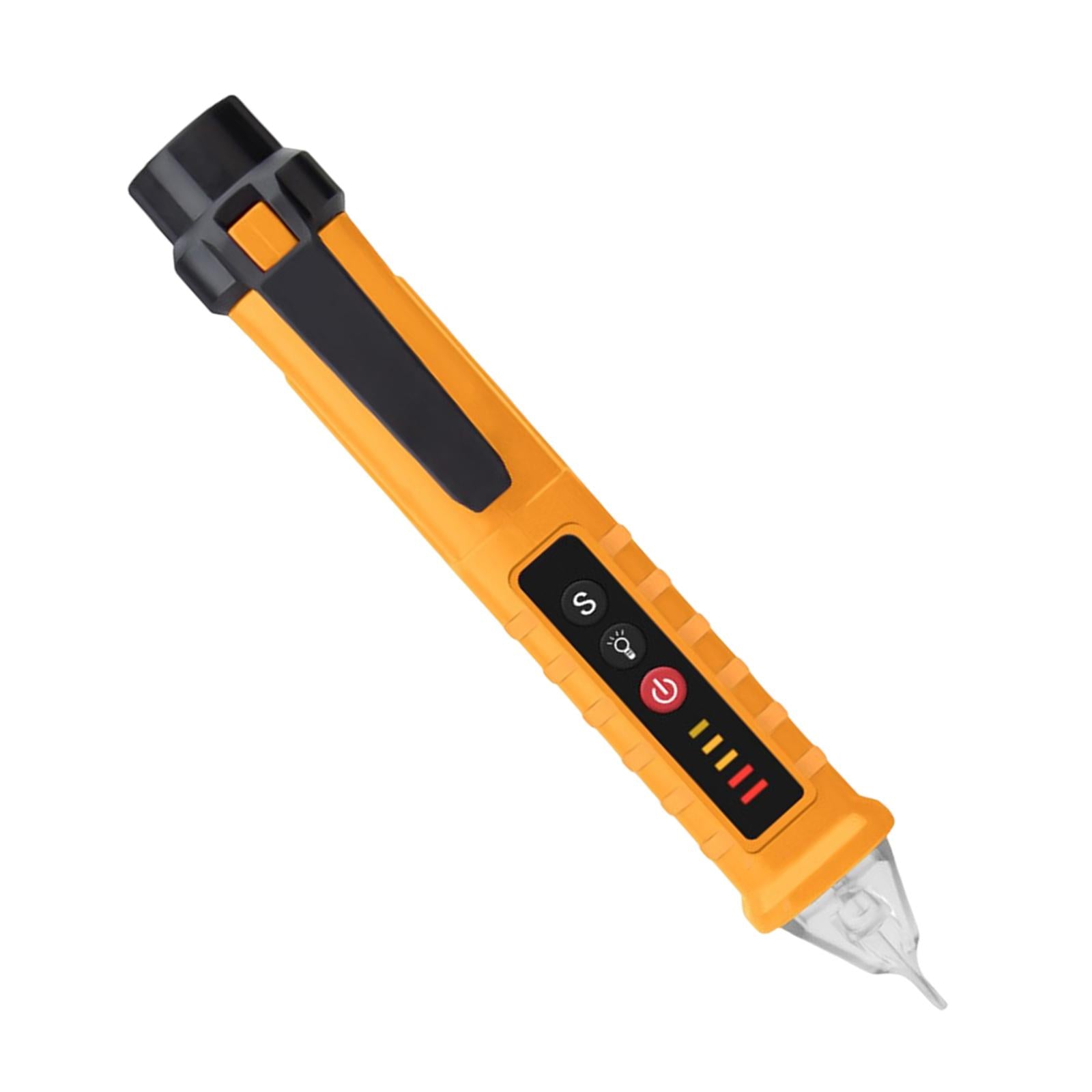 Voltage Tester Live/Null Wire Tester AC 12V-1000V Buzzer Alarm Yellow