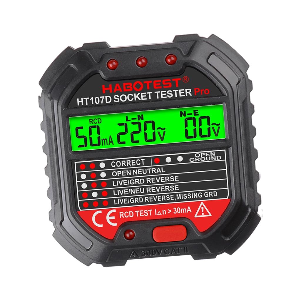 Portable Socket Tester Circuit Analyzer Plug Breaker Finder Voltage Detector