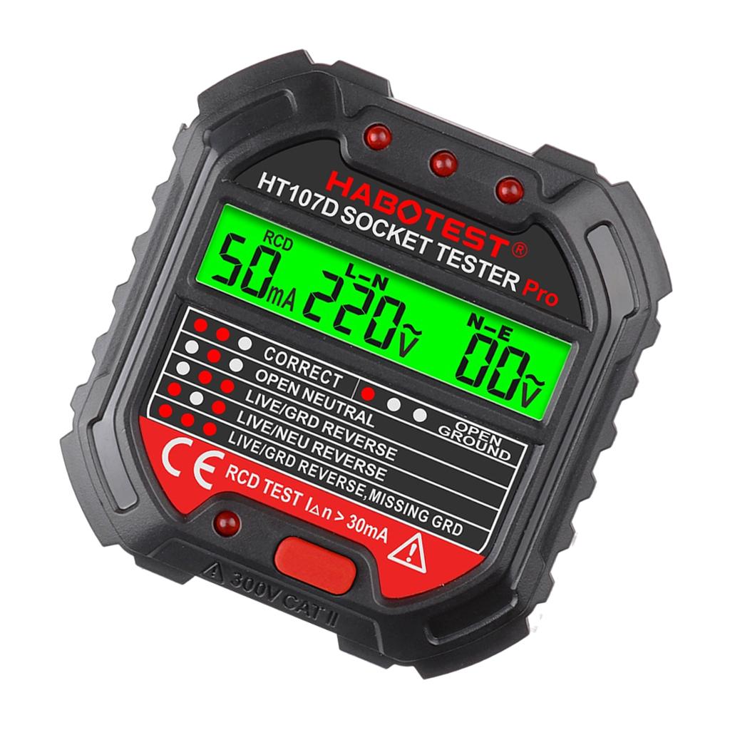 Portable Socket Tester Circuit Analyzer Plug Breaker Finder Voltage Detector