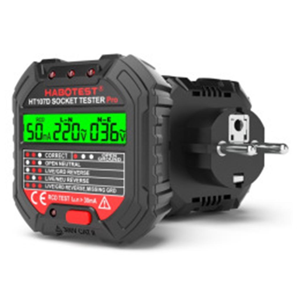 Portable Socket Tester Circuit Analyzer Plug Breaker Finder Voltage Detector