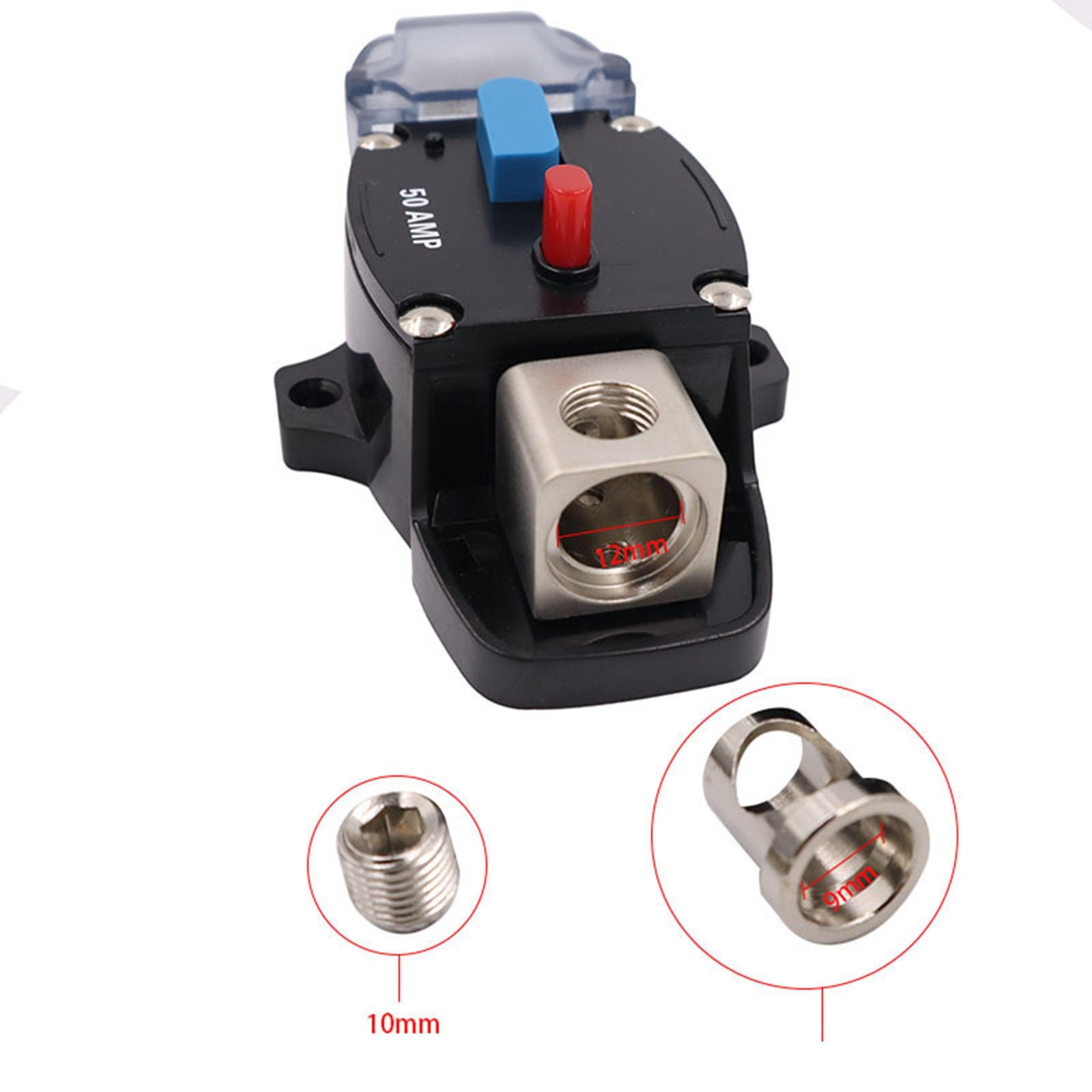 Circuit Breaker Inline Fuse Block Holders Inverter for Truck Automotive 50A
