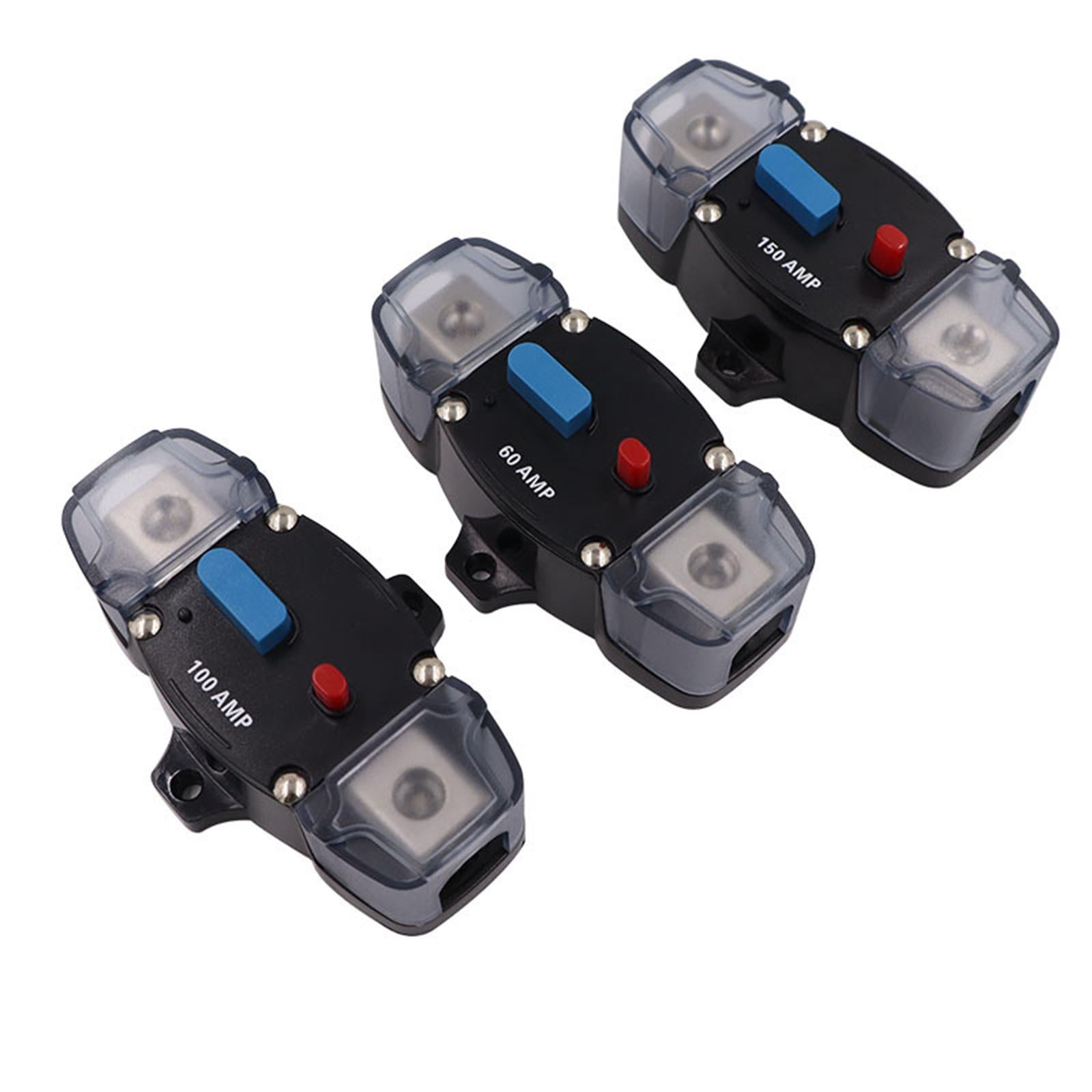 Circuit Breaker Inline Fuse Block Holders Inverter for Truck Automotive 80A
