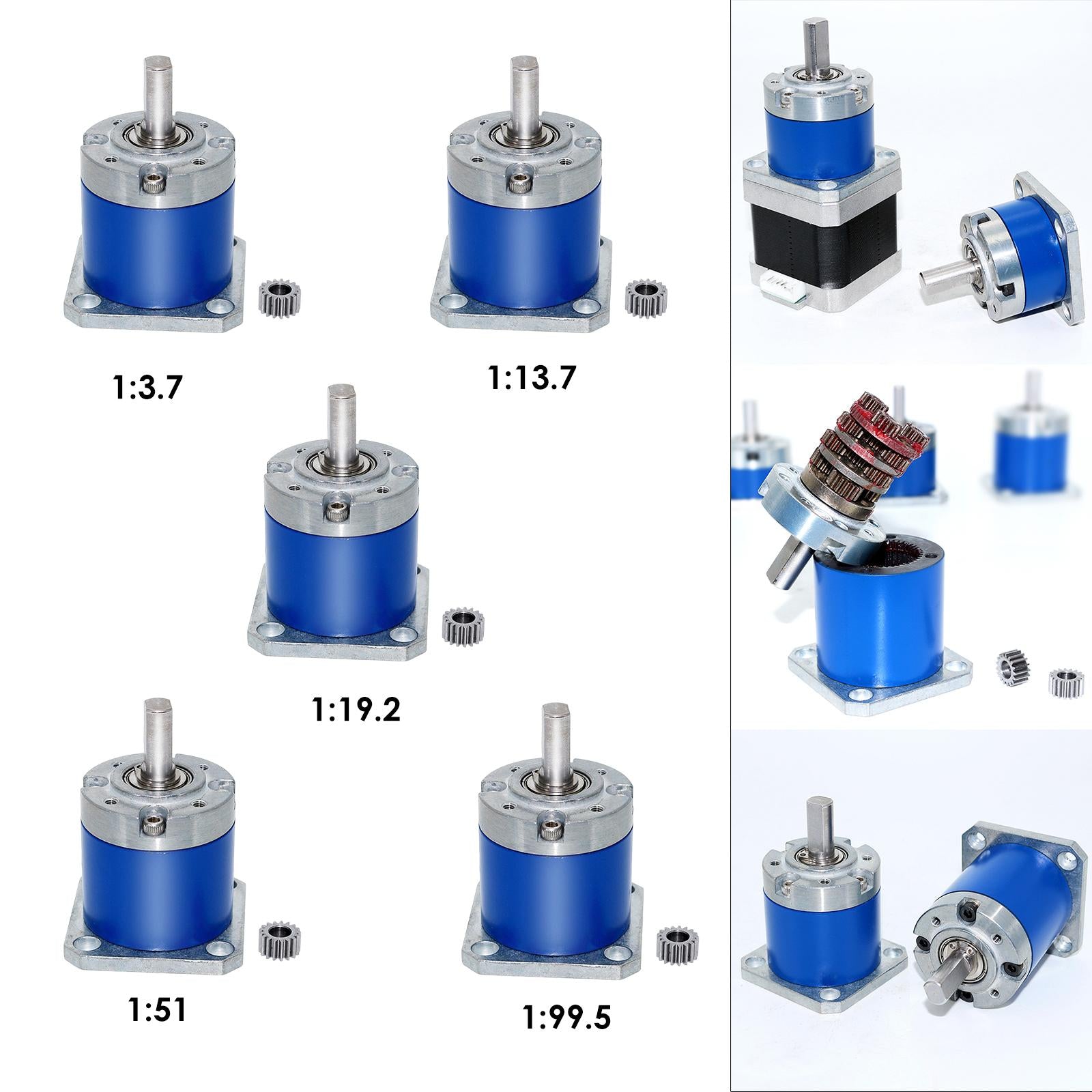 Precision Planetary Gear Case Planetary Motor Reducer High Torque 1:3.7