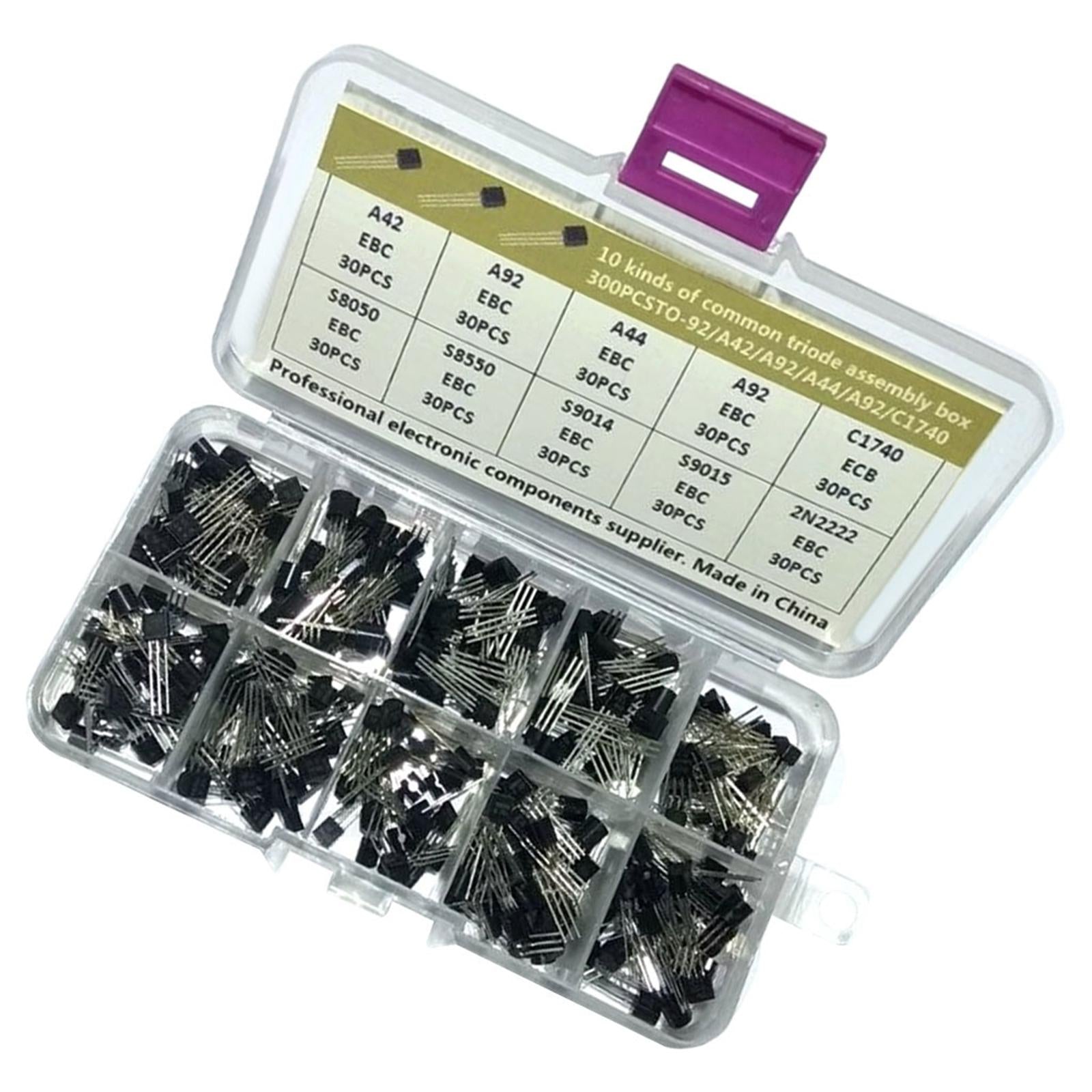 300x Transistor Assortment Kit Semiconductor to-92 Triode 2N2222 A42 A44