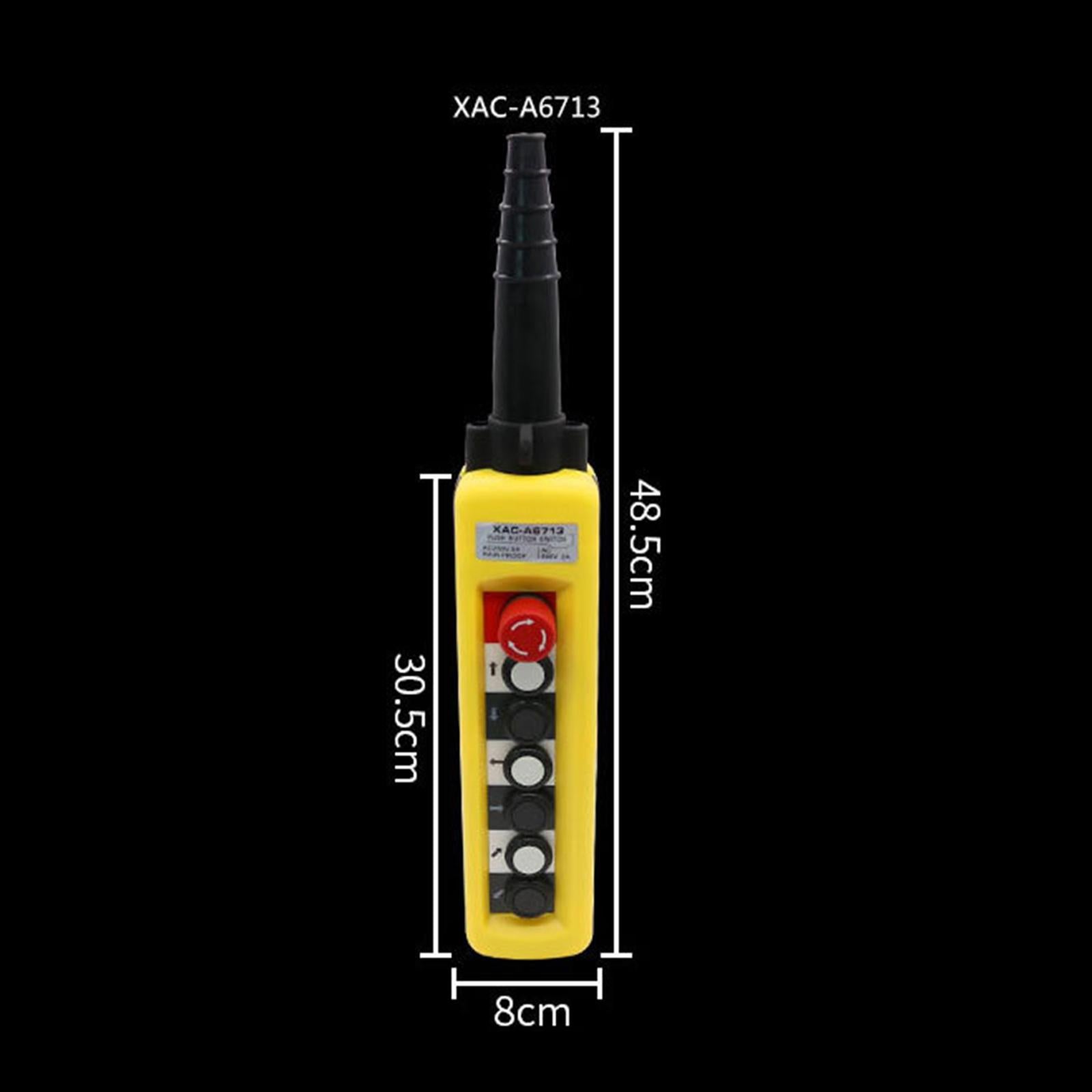 Rainproof Hoist Crane Push Momentary IP65 Waterproof for Hoist Crane Control XAC A6713