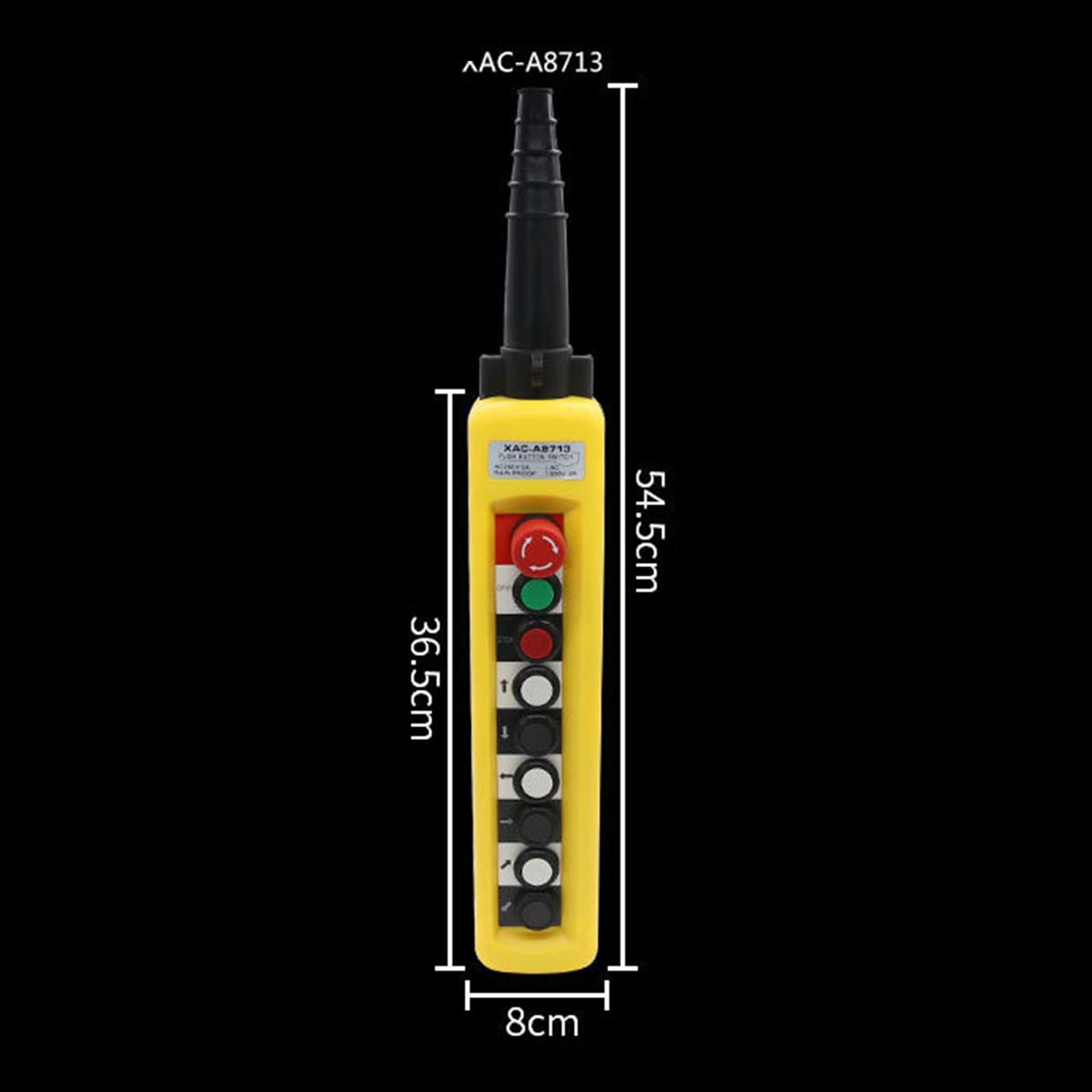 Rainproof Hoist Crane Push Momentary IP65 Waterproof for Hoist Crane Control XAC A8713