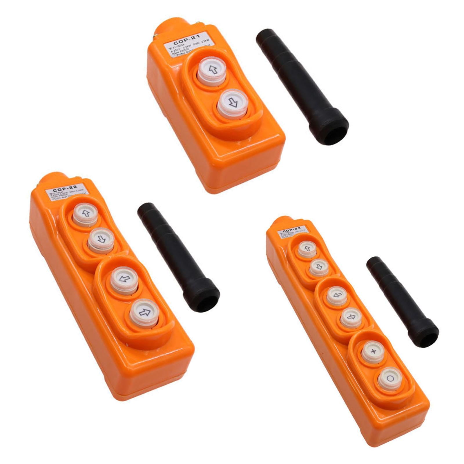 Crane Push Button Switch Equipped with Rubber Cable Sheath COP21 2 Buttons