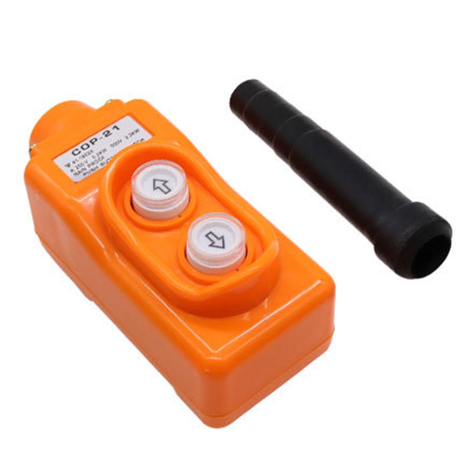 Crane Push Button Switch Equipped with Rubber Cable Sheath COP21 2 Buttons