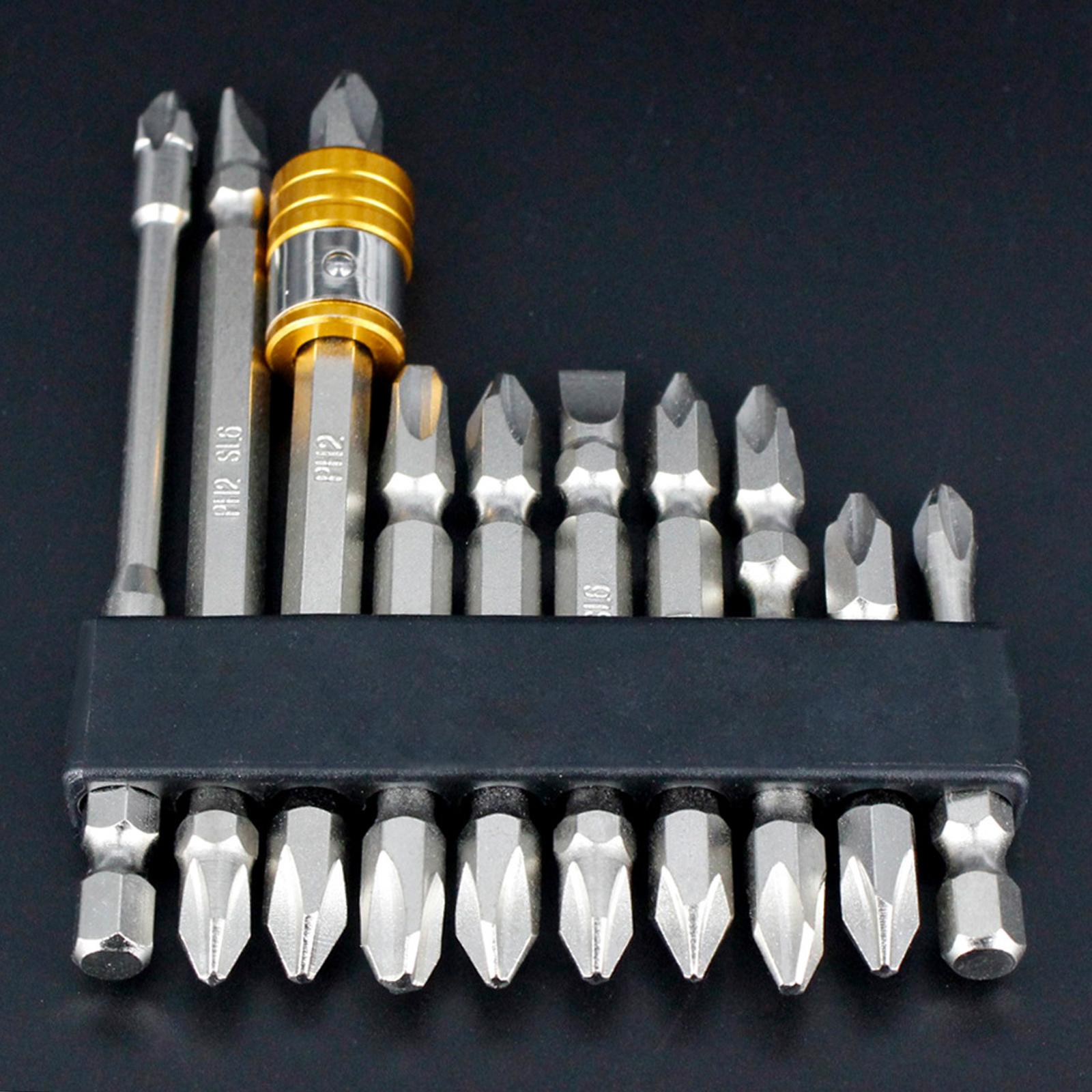 Electric Screwdriver Bits Hand Tools Anti Slip Screw Extractor 11Pcs