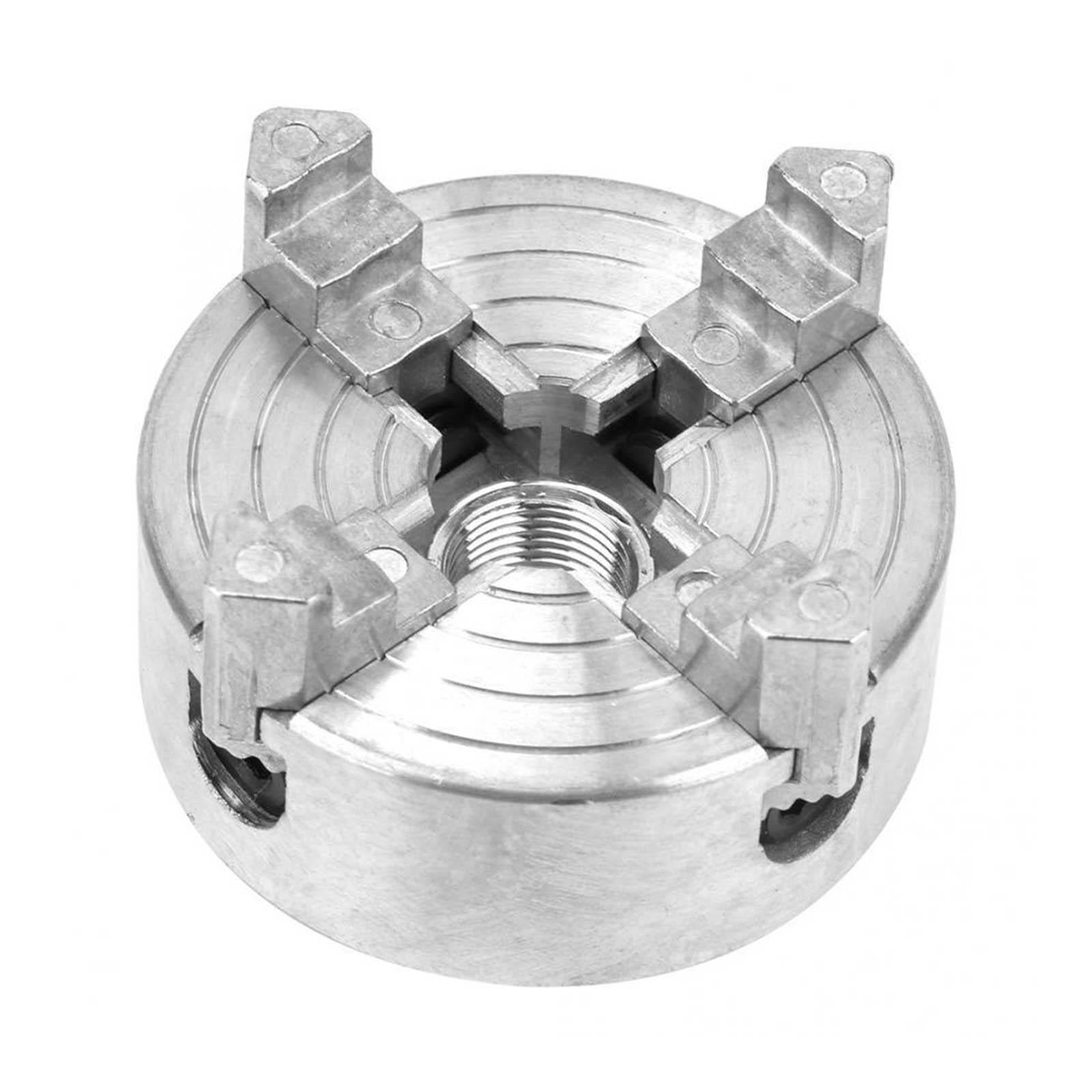 4 Jaw Lathe Chuck W/M12*1 Connecting Rod Wood Turning Clamp High Strength