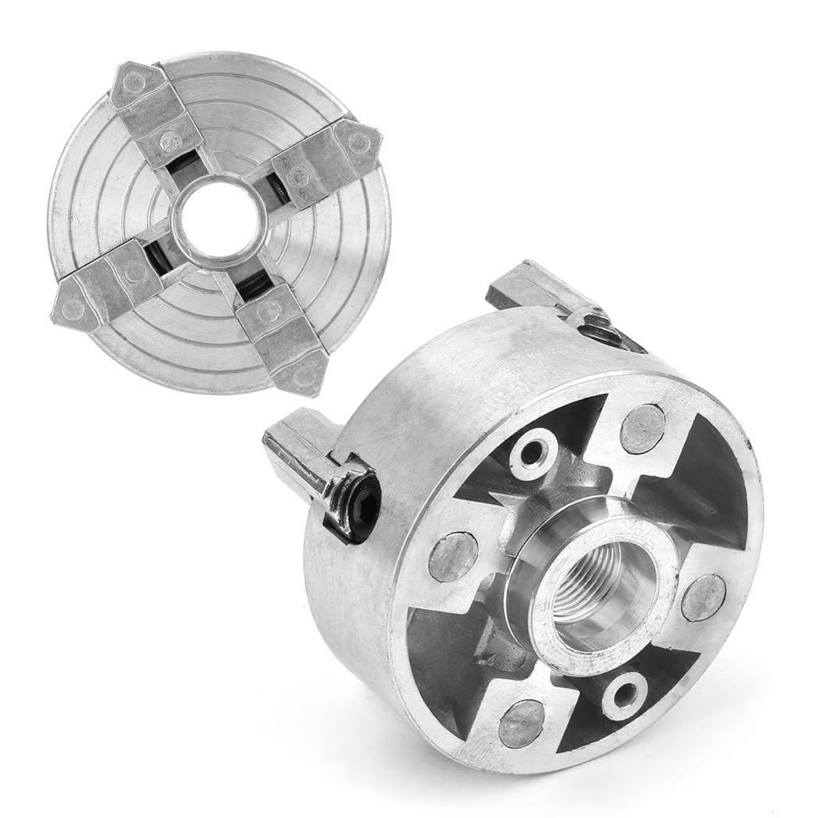 4 Jaw Lathe Chuck W/M12*1 Connecting Rod Wood Turning Clamp High Strength